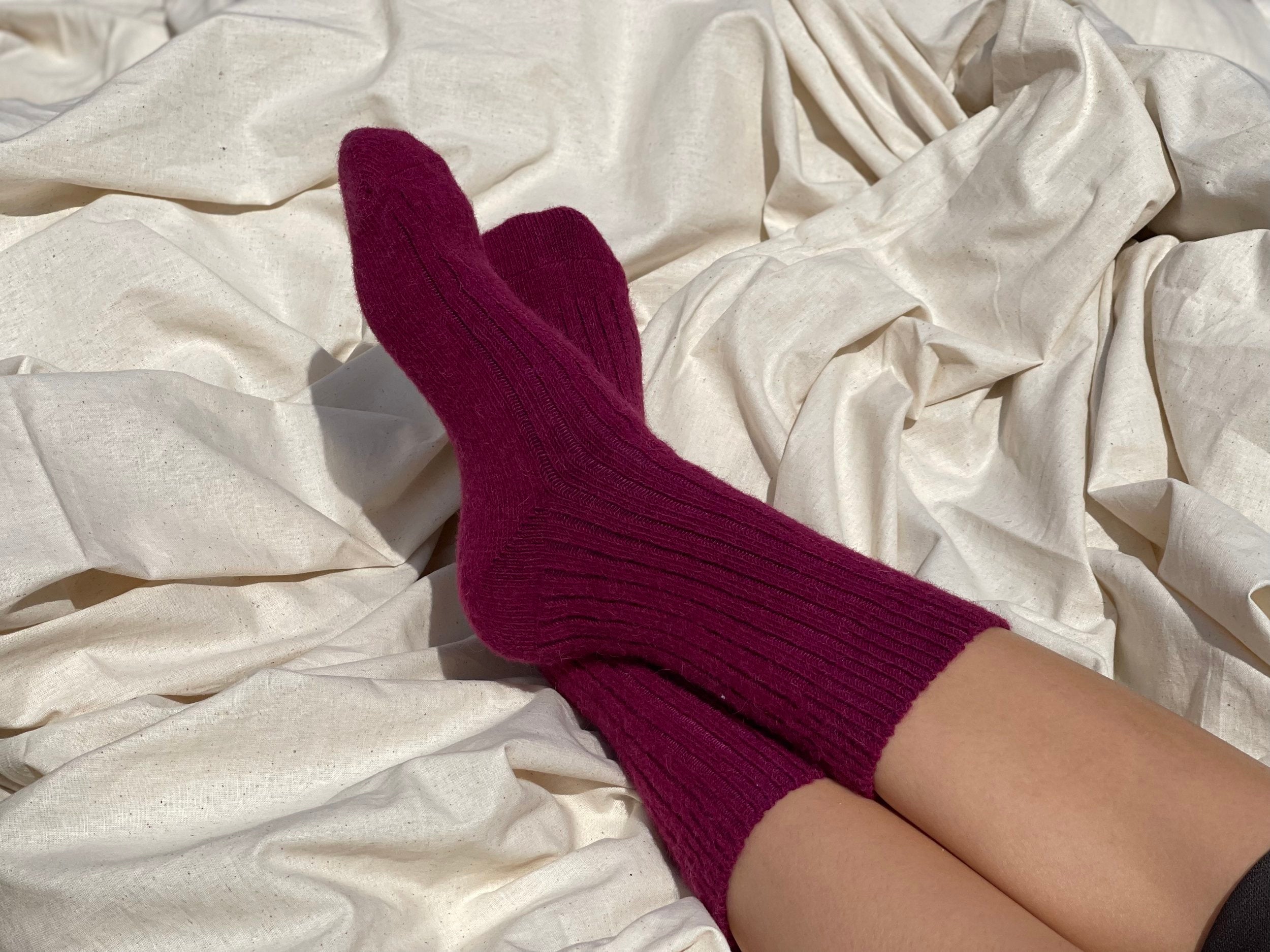 Alpaca Health Sock - Berry