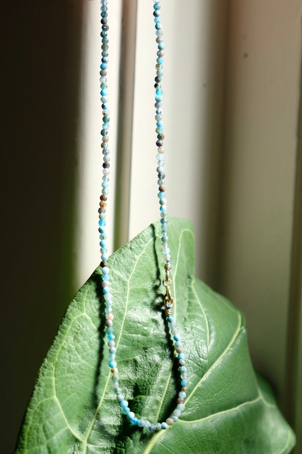 semi-precious stones necklace - small turquoise