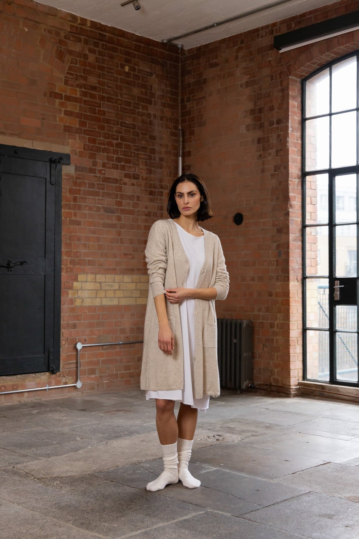 Ellery Wool Cardigan - Oatmeal