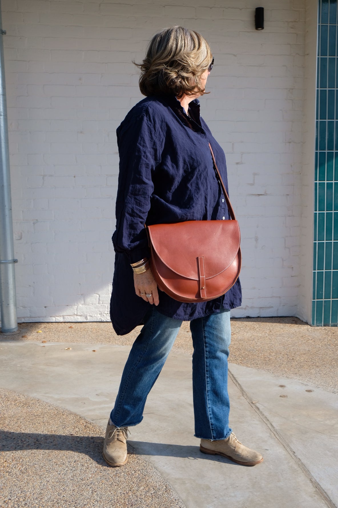 New Moon Saddle Bag - Toffee