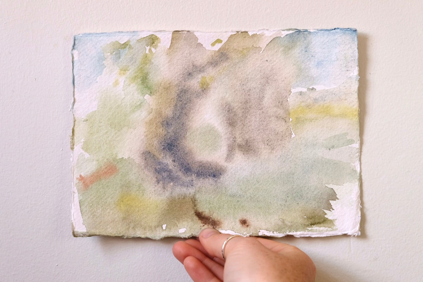 Watercolour Landscape - "Two River Gums" by Clementine Belle McIntosh