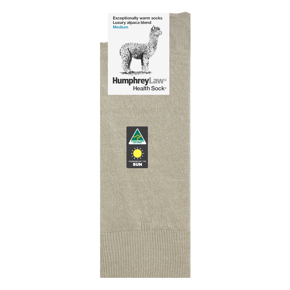 Baby Alpaca Blend Health Sock - Antelope