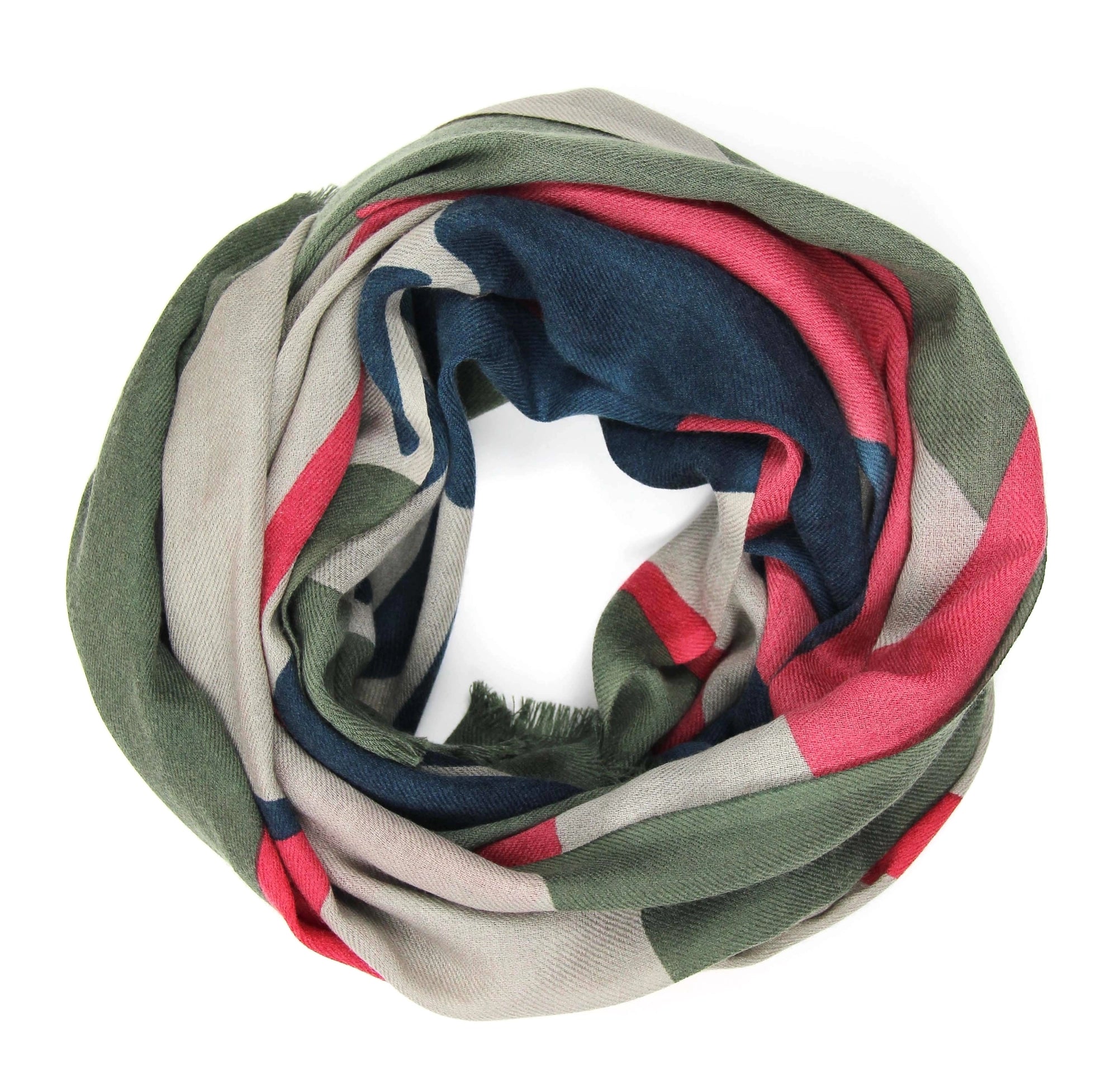 Palm Marine long Wool Scarf
