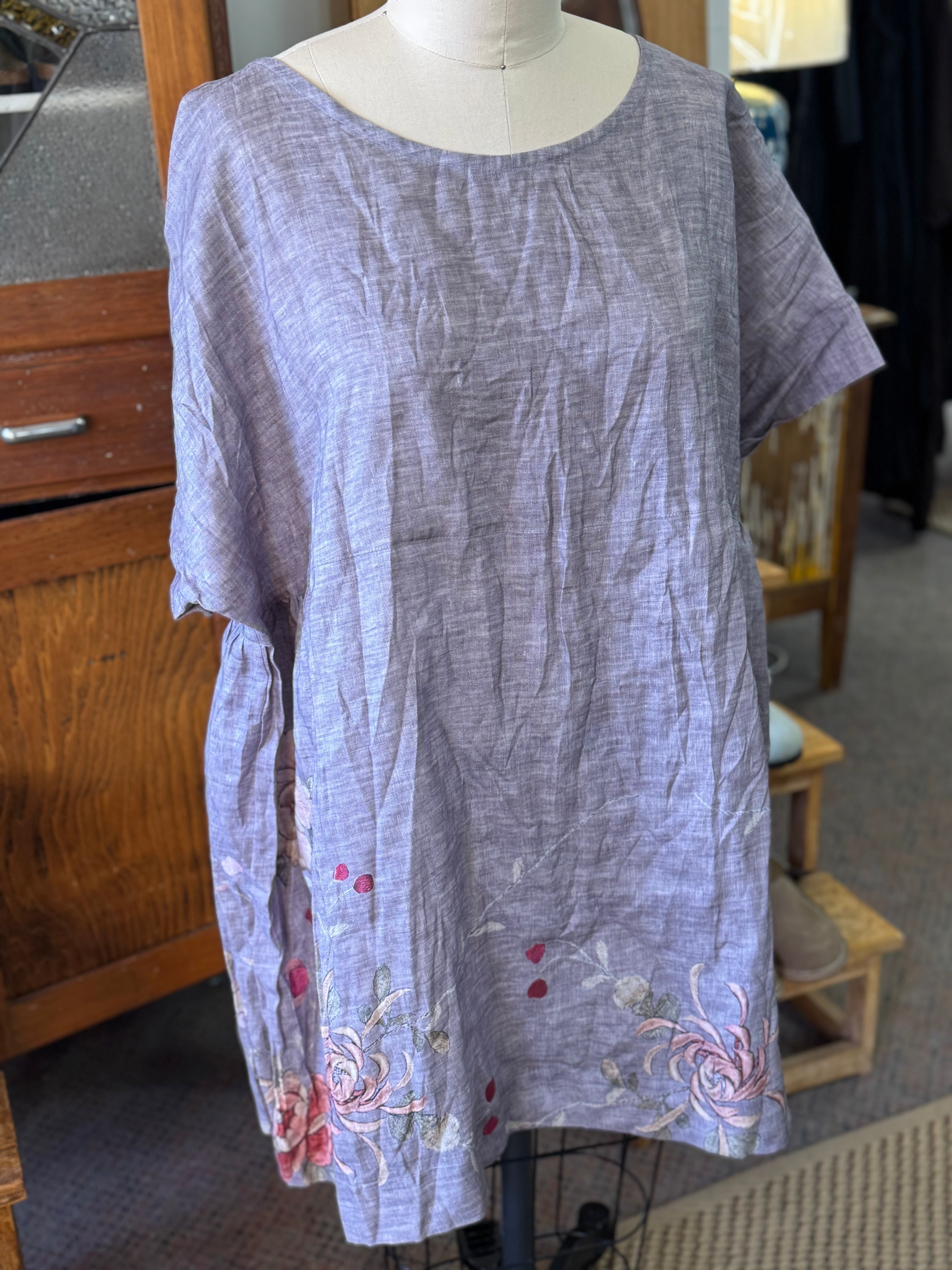 Sparrow Tunic - Grey Floral