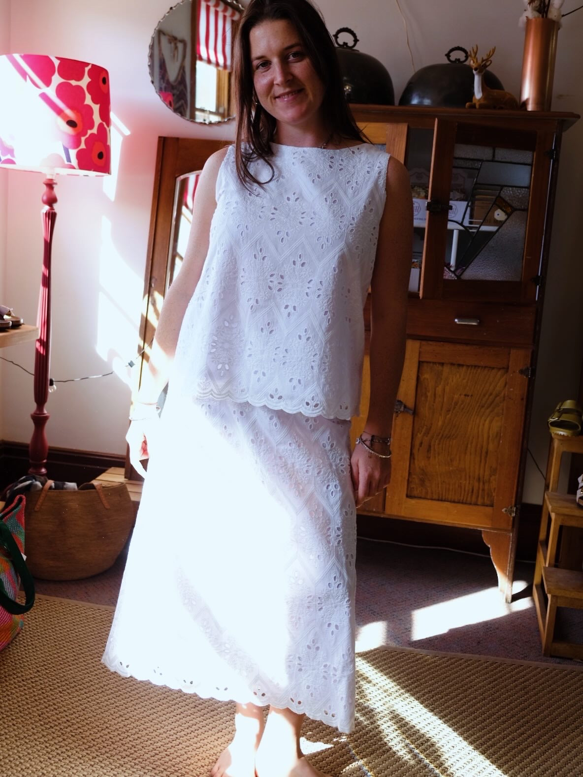 Prada lace skirt - White