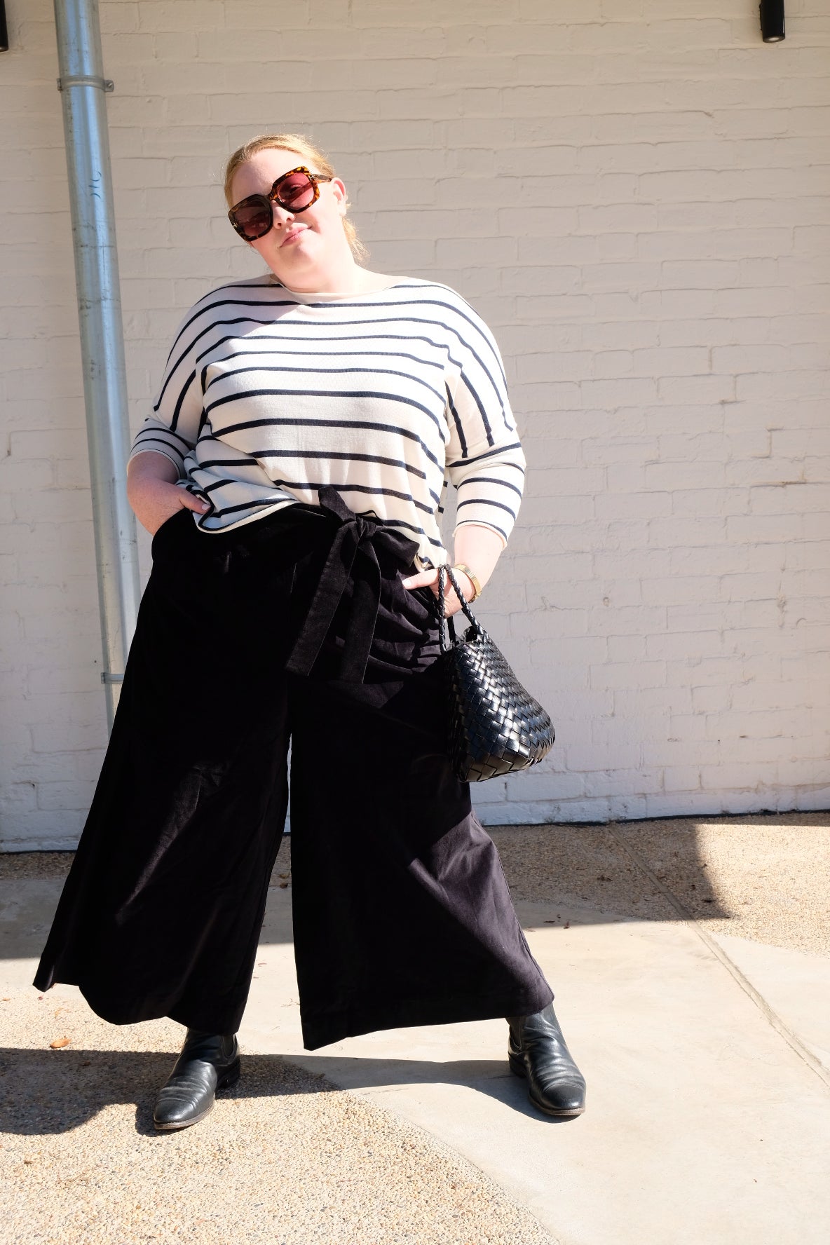 Harriet Trouser - Cotton Velvet - Black