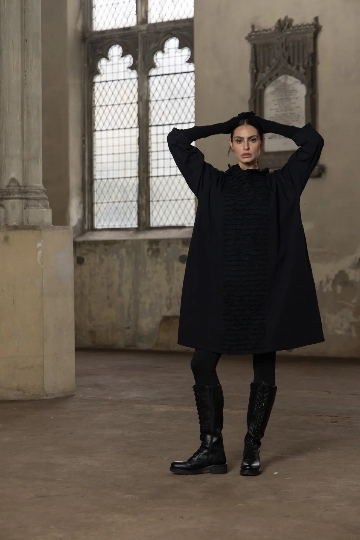 Salem Dress - Cotton Twill - Black