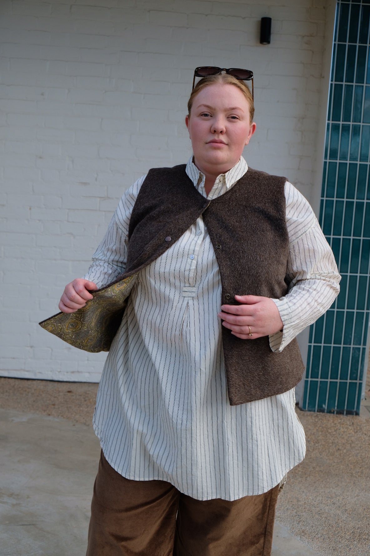 Violet Vest - Wool mohair