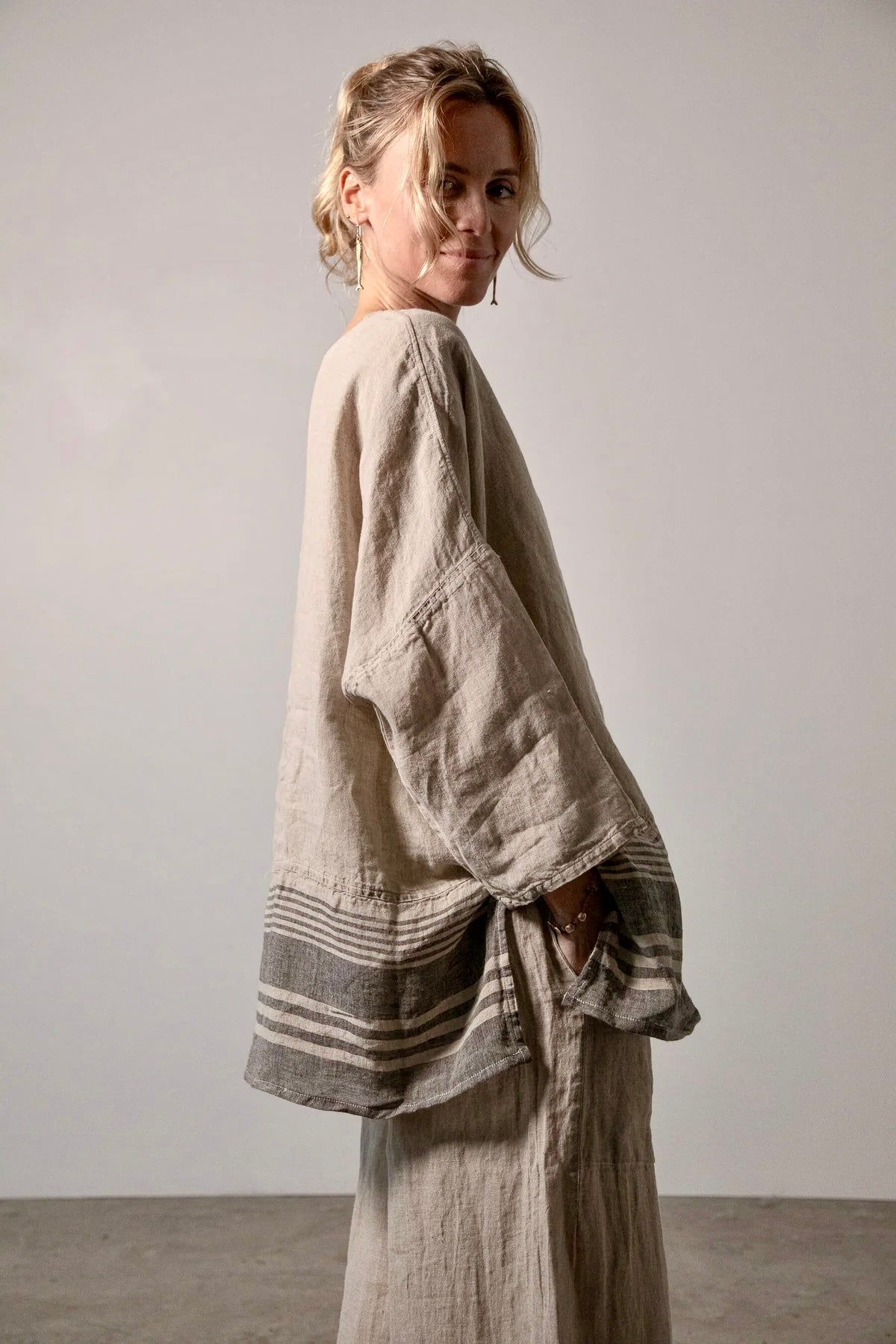 CAMICIA PINTURICCHIO - Tela Moma - Naturale