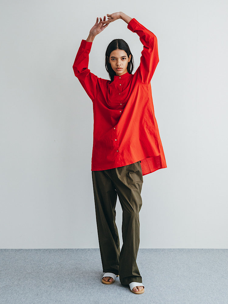 Ila Cotton Shirt - tomato Red