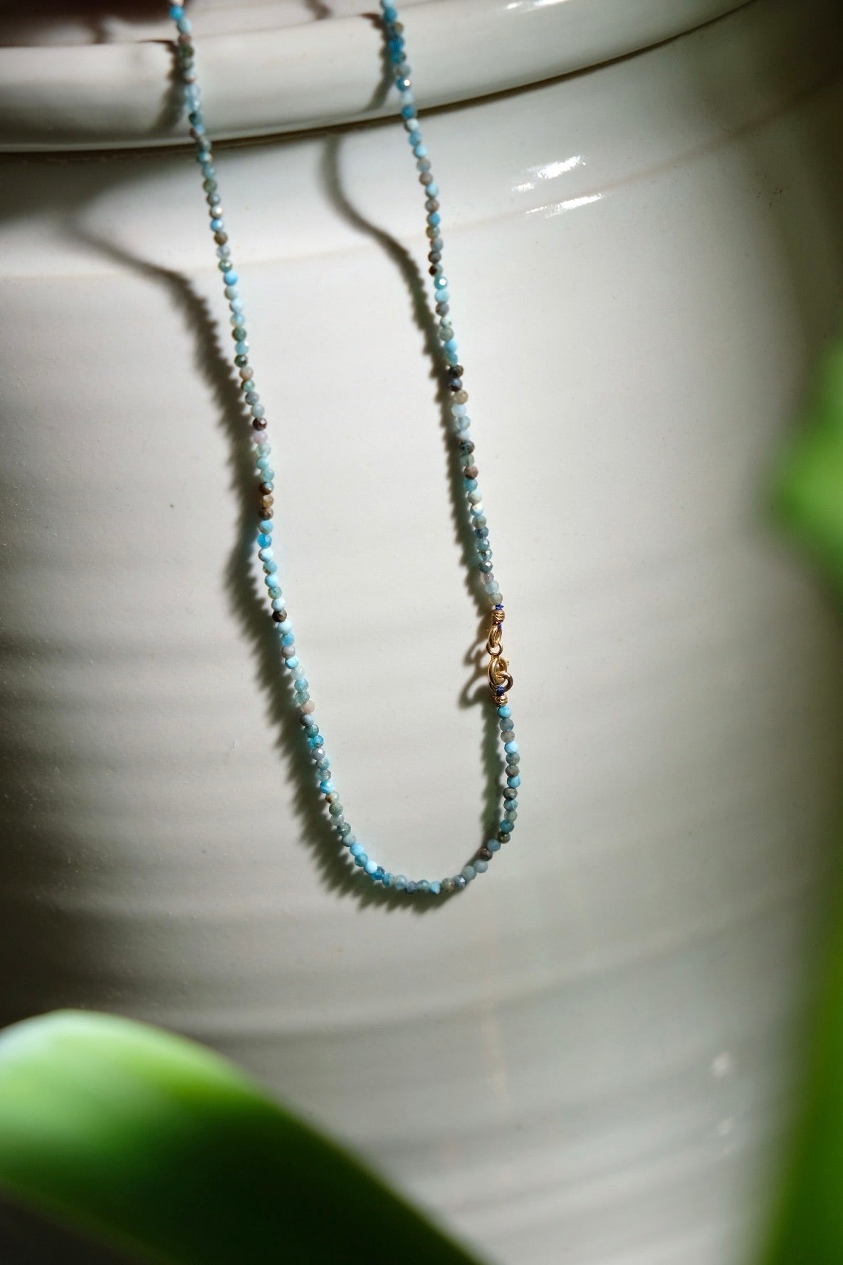 semi-precious stones necklace - small turquoise