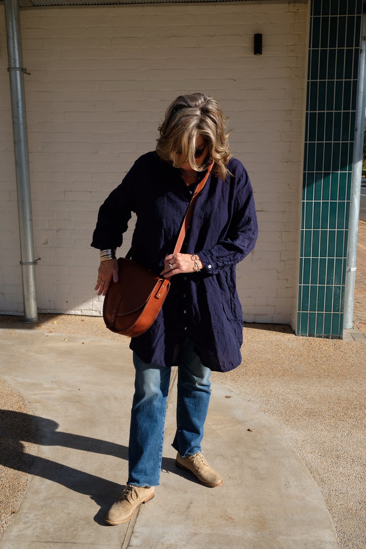 New Moon Saddle Bag - Toffee