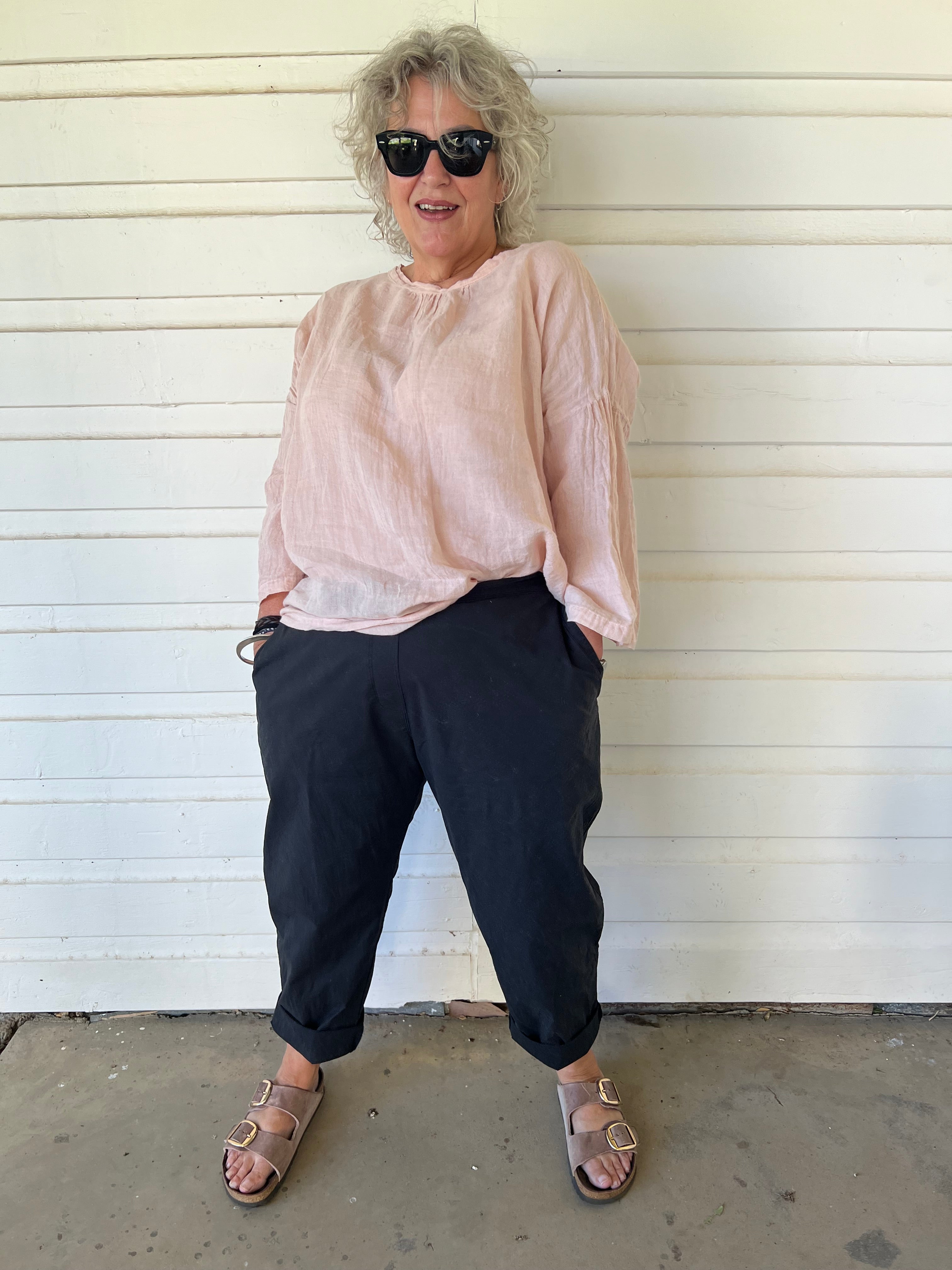 Norah Cotton Pant - Black