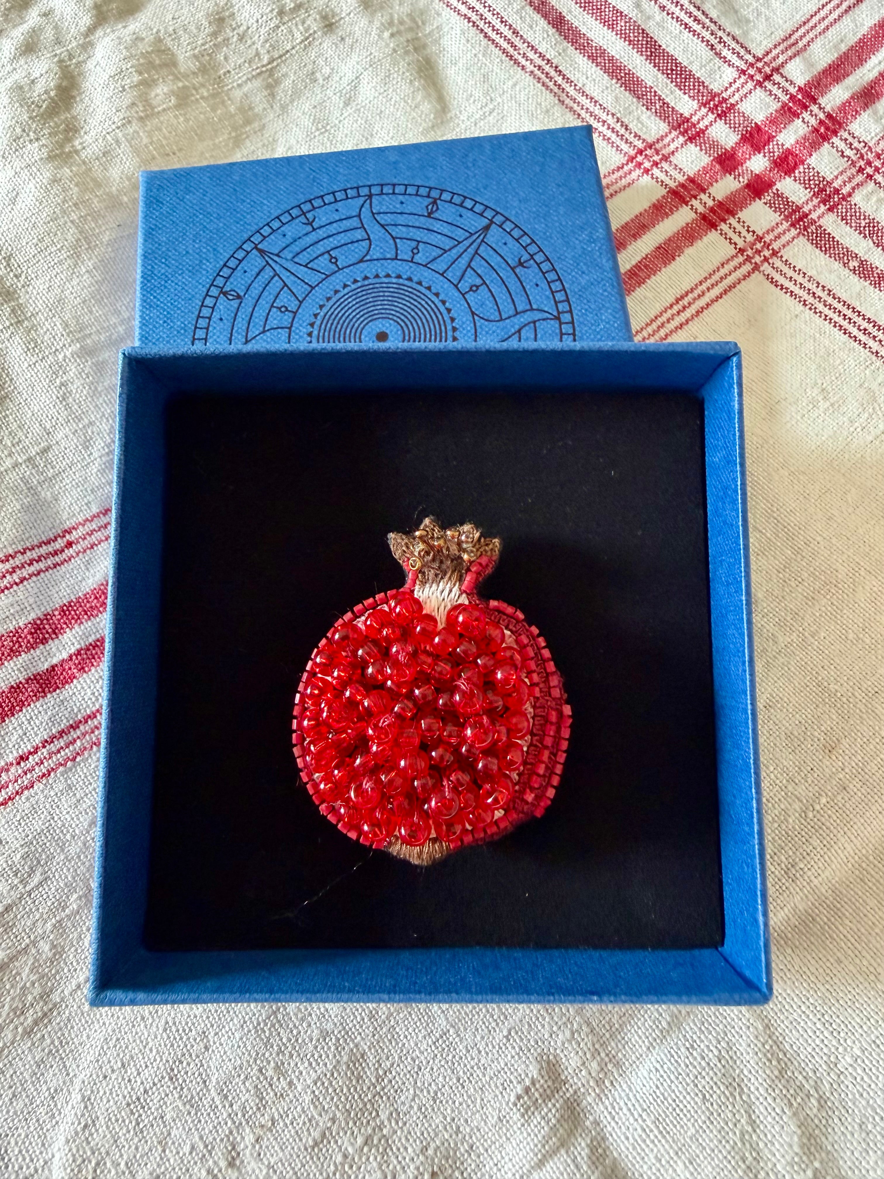 Pomegranate brooch