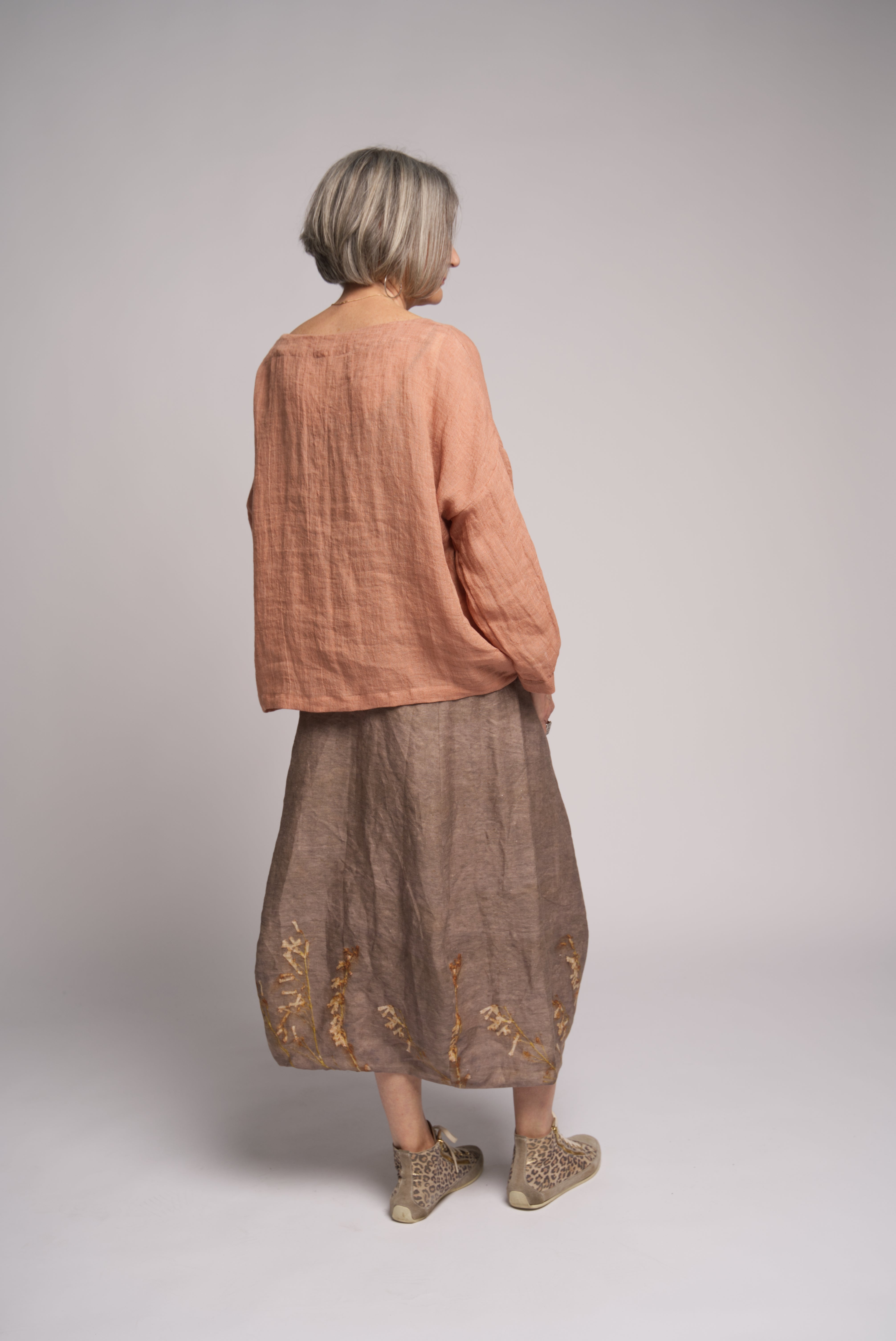 Cora linen Top - Maple
