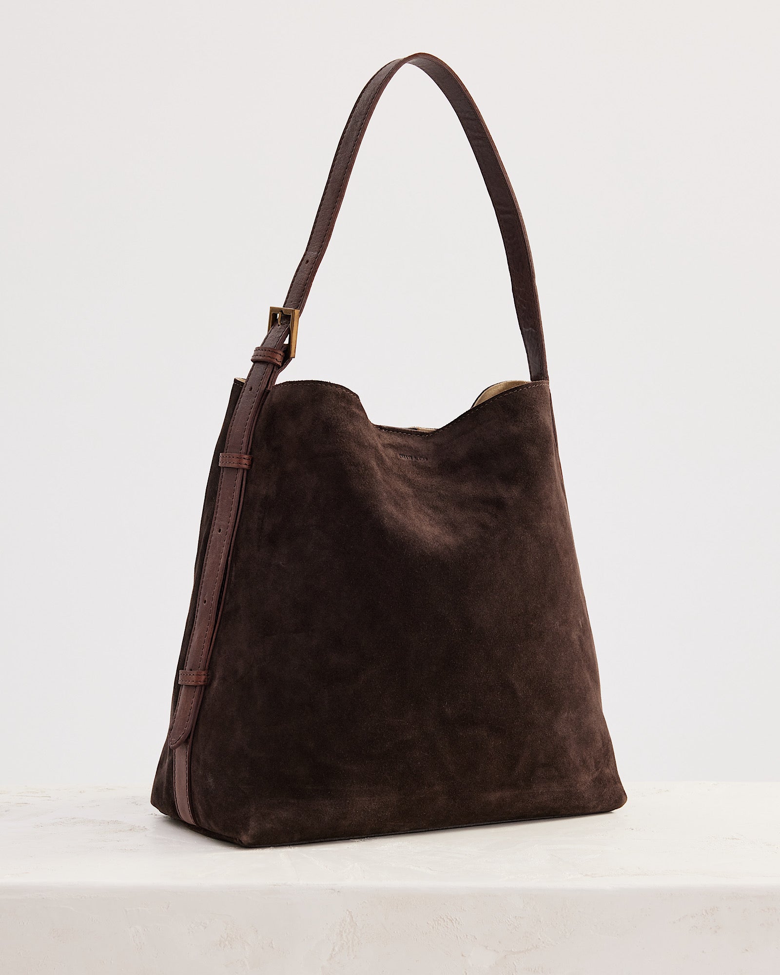 Suede Cabas Chocolate