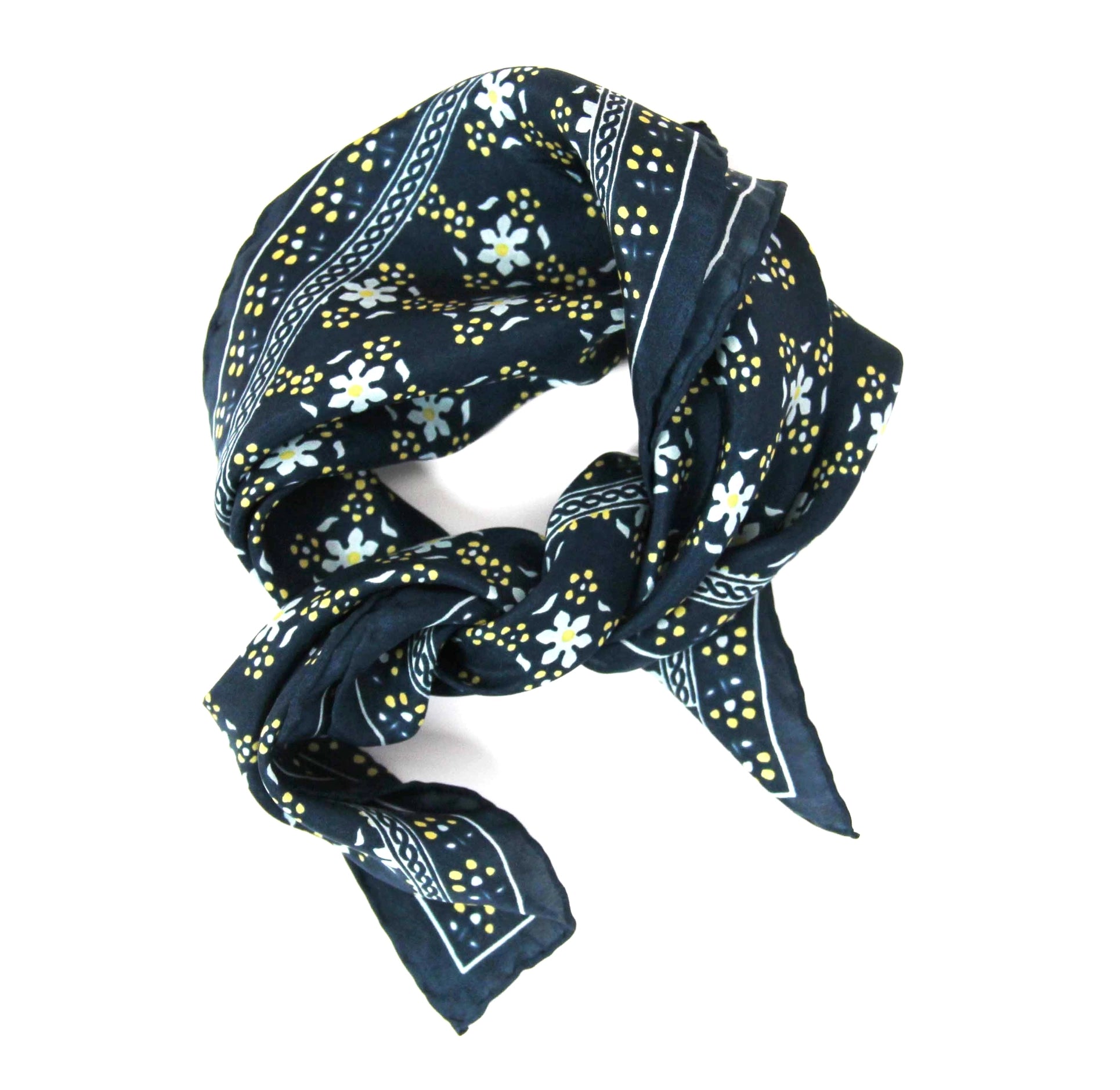 Silk scarf - Mini Natasha Navy