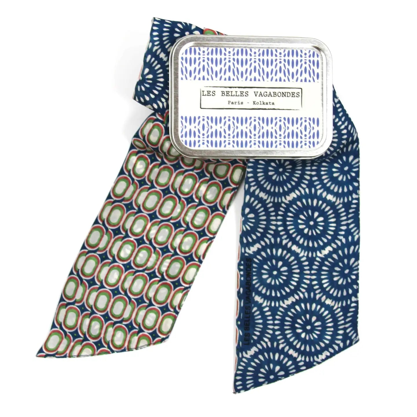 Headband/scarf - Blue Peony Headband