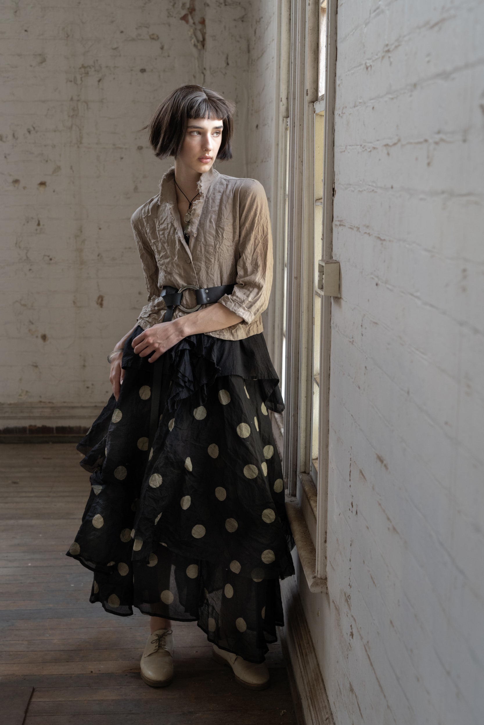 Dotto Layer Skirt - Cotton Organdy Black