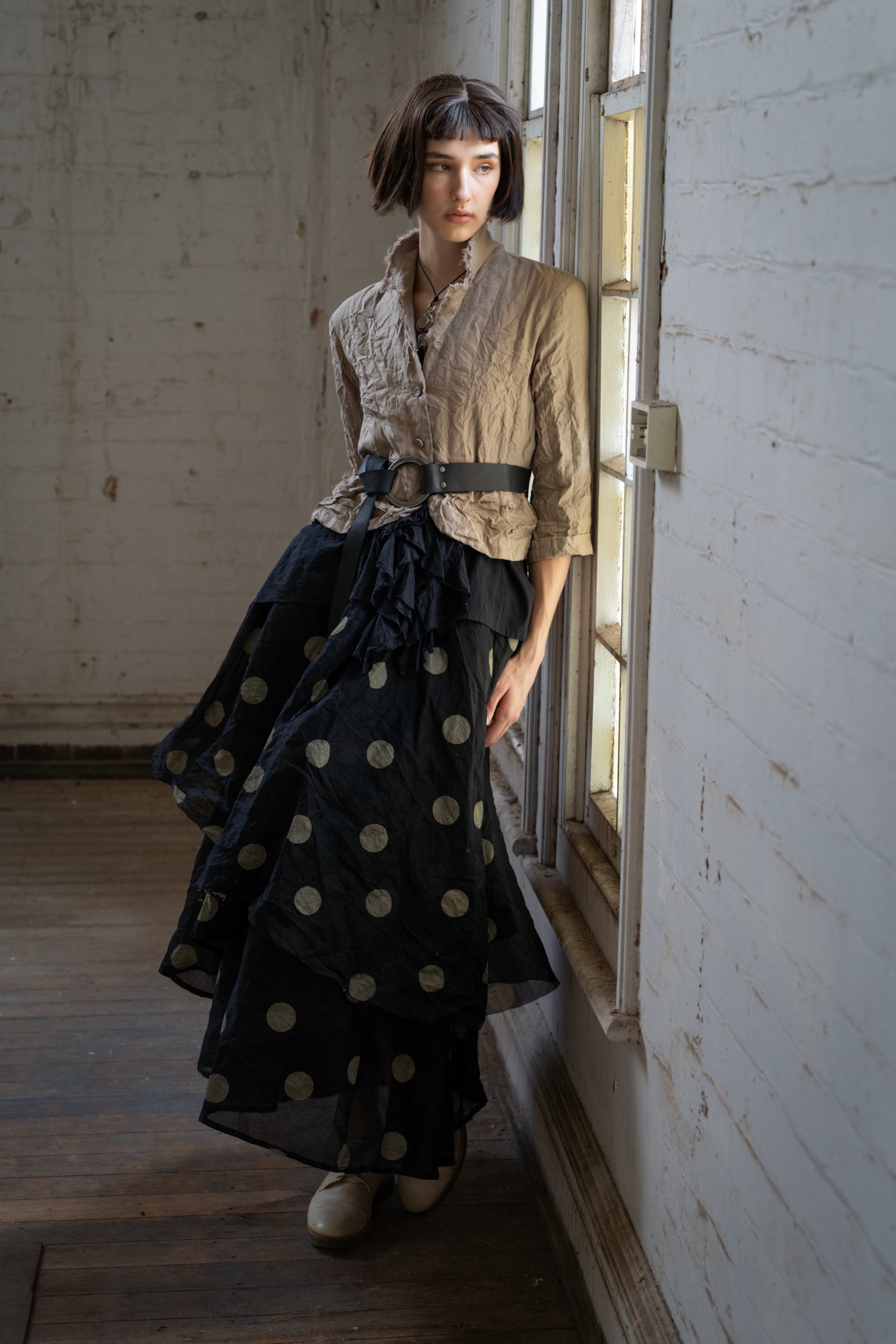 Dotto Layer Skirt - Cotton Organdy Black