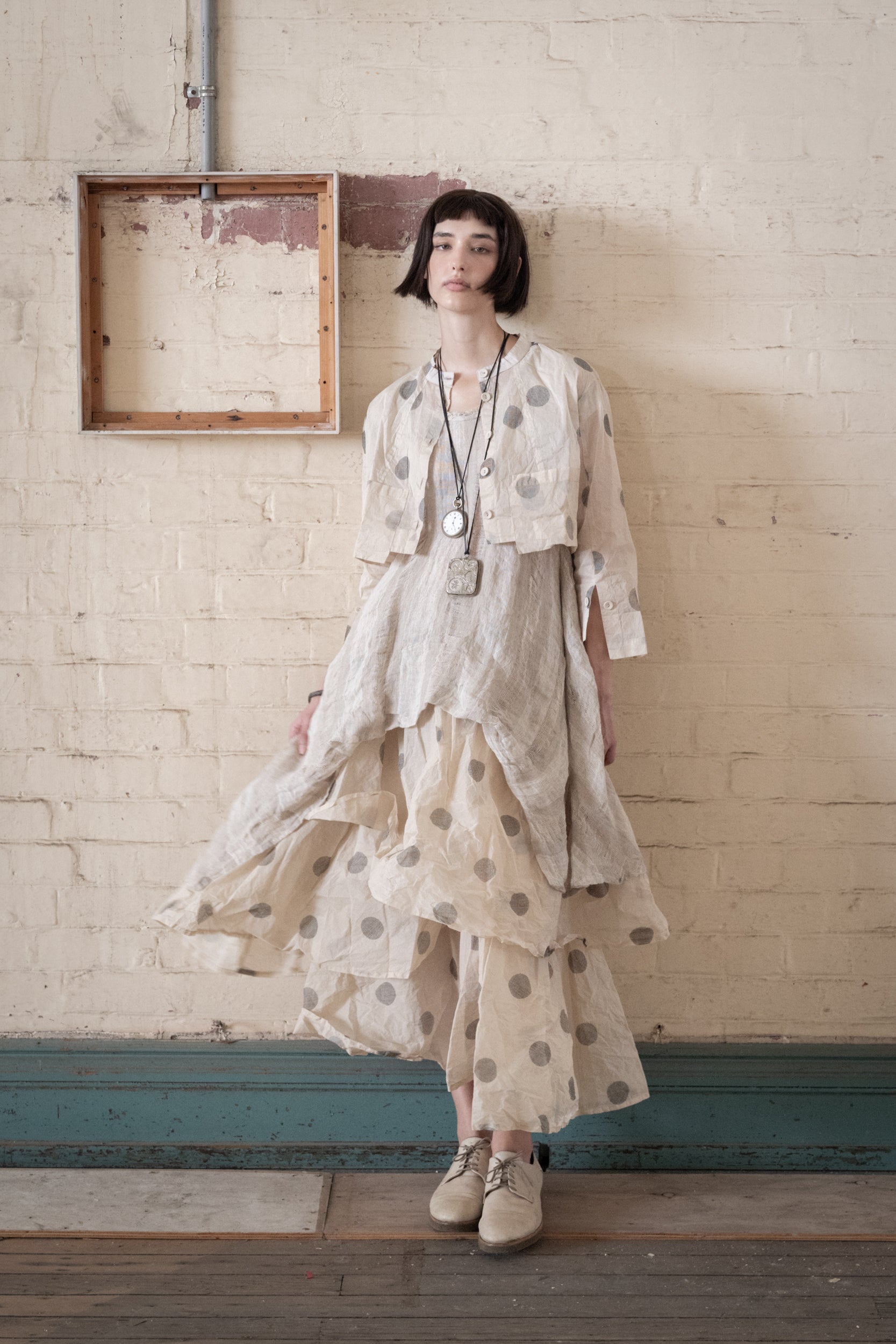 Dotto Layer Skirt - Cotton Organdy Natural