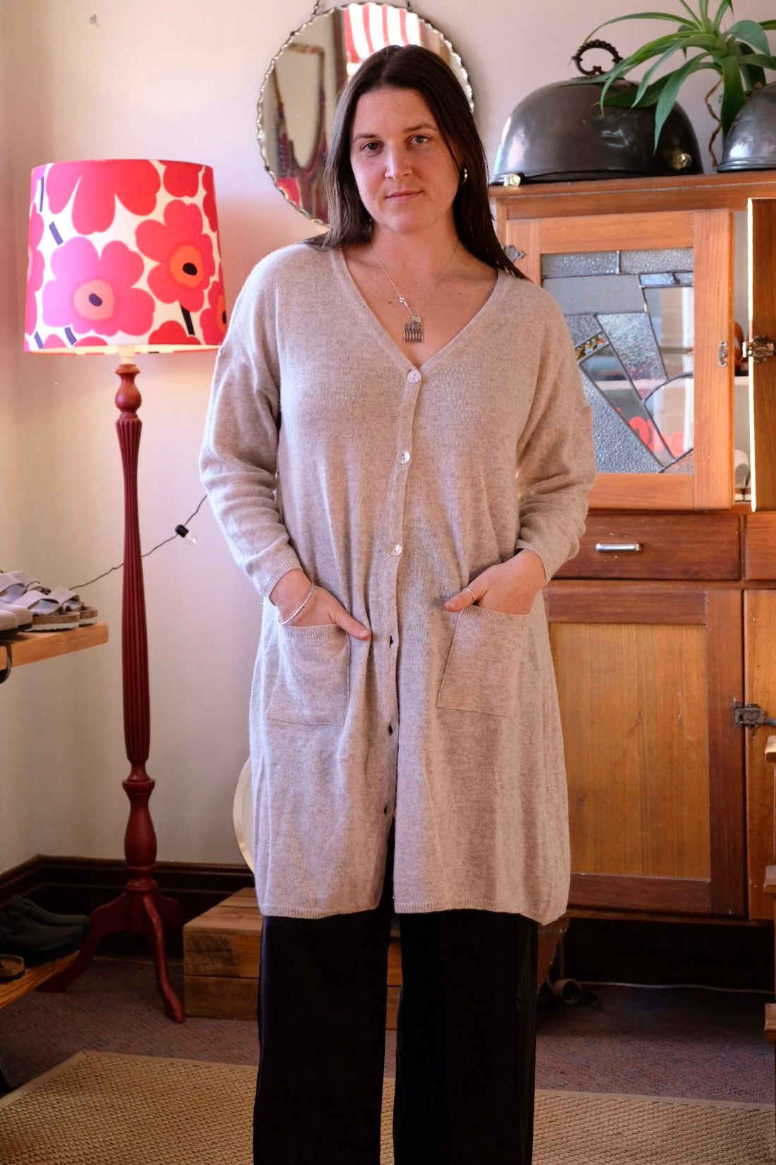 Ellery Wool Cardigan - Oatmeal