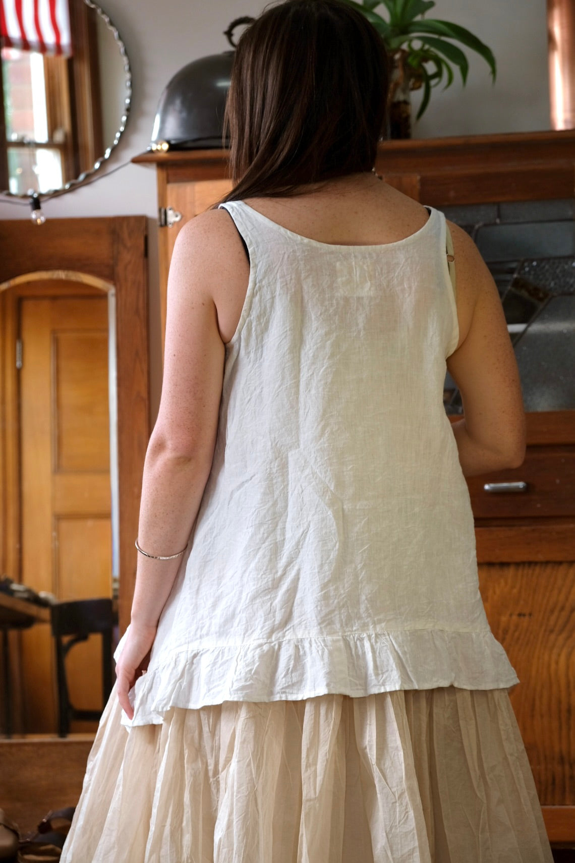 SURI CAMISOLE - LINEN - white
