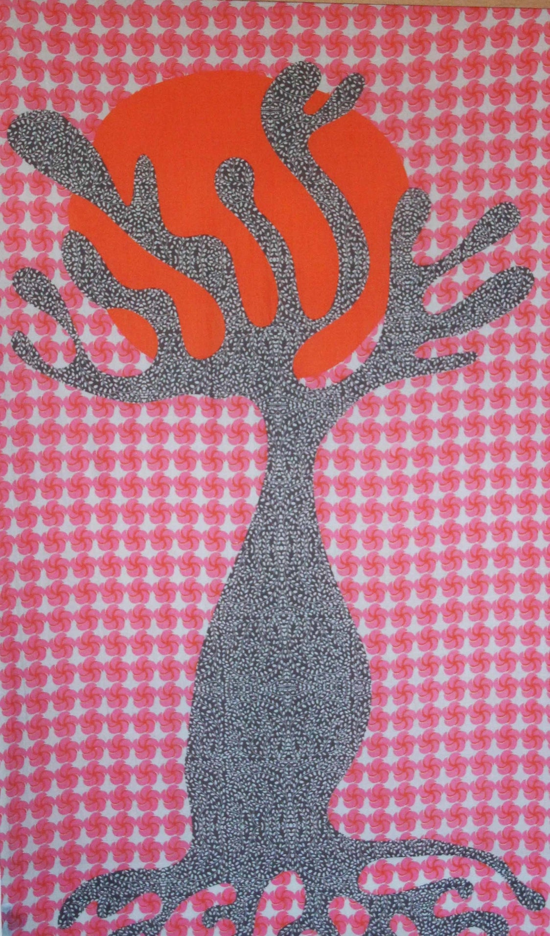 Organic cotton scarf Pink Baobab