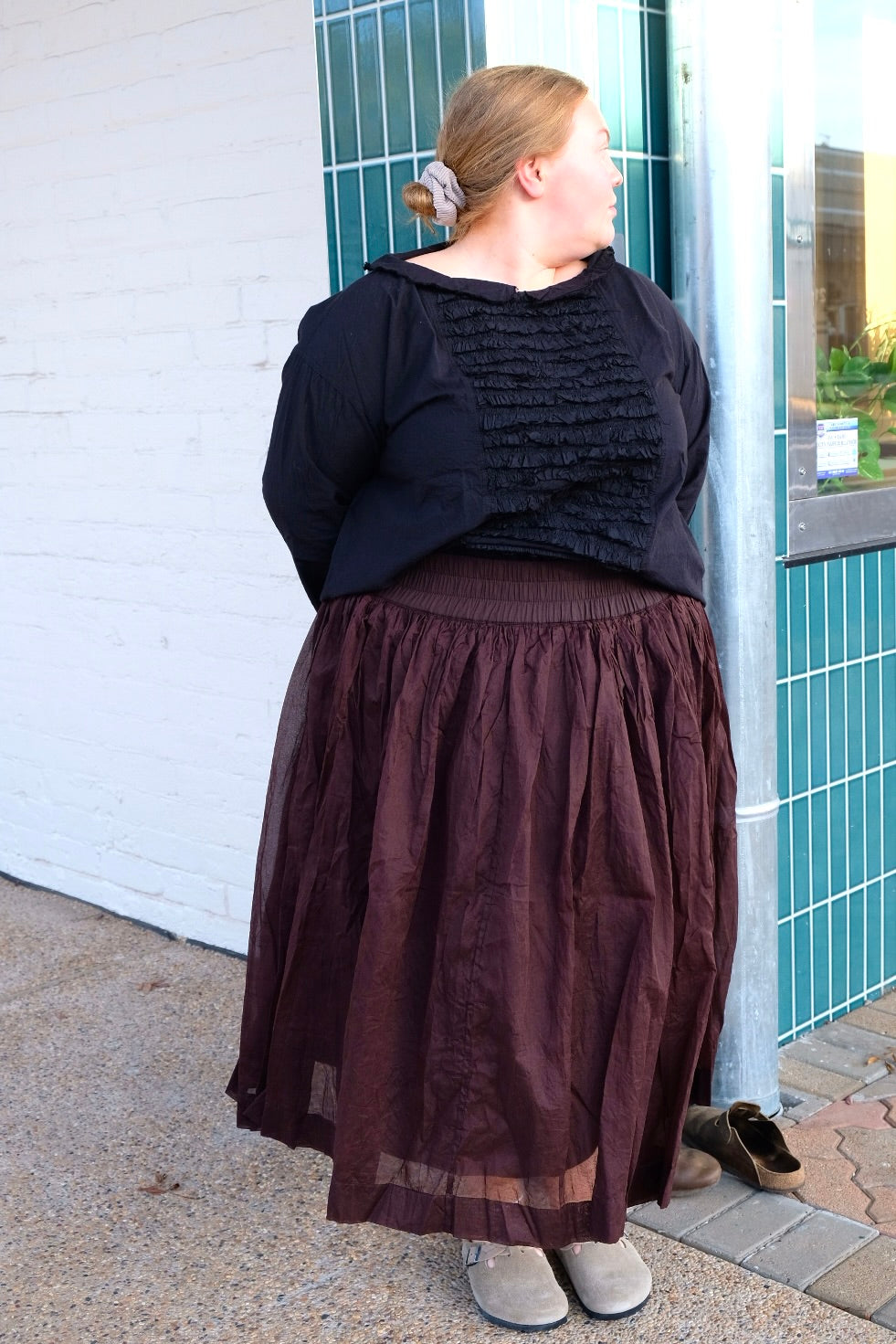 Nyx Tutu Skirt Long - Cotton Organdy Chocolate