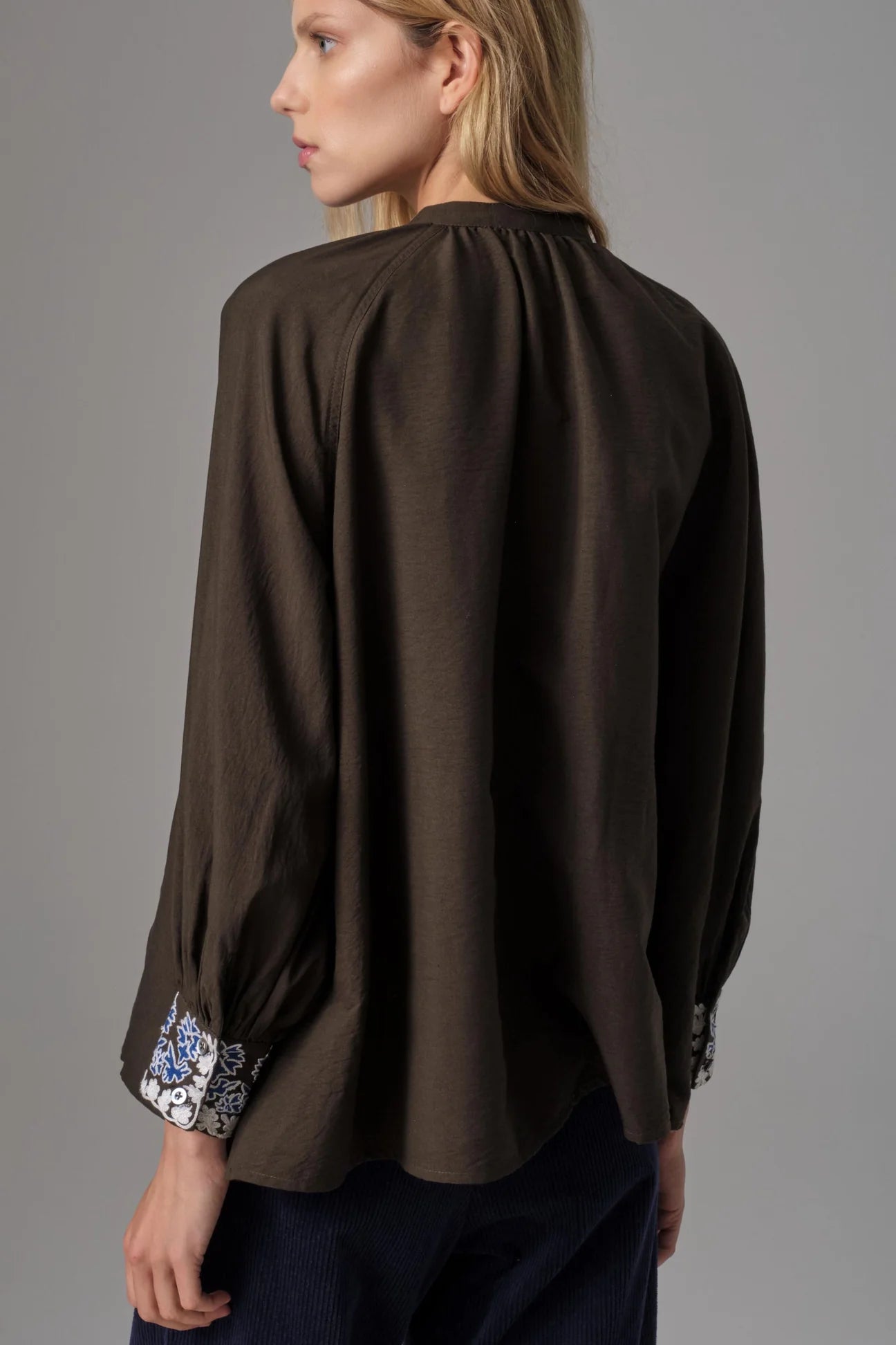 Willow Embroidered Smock Blouse