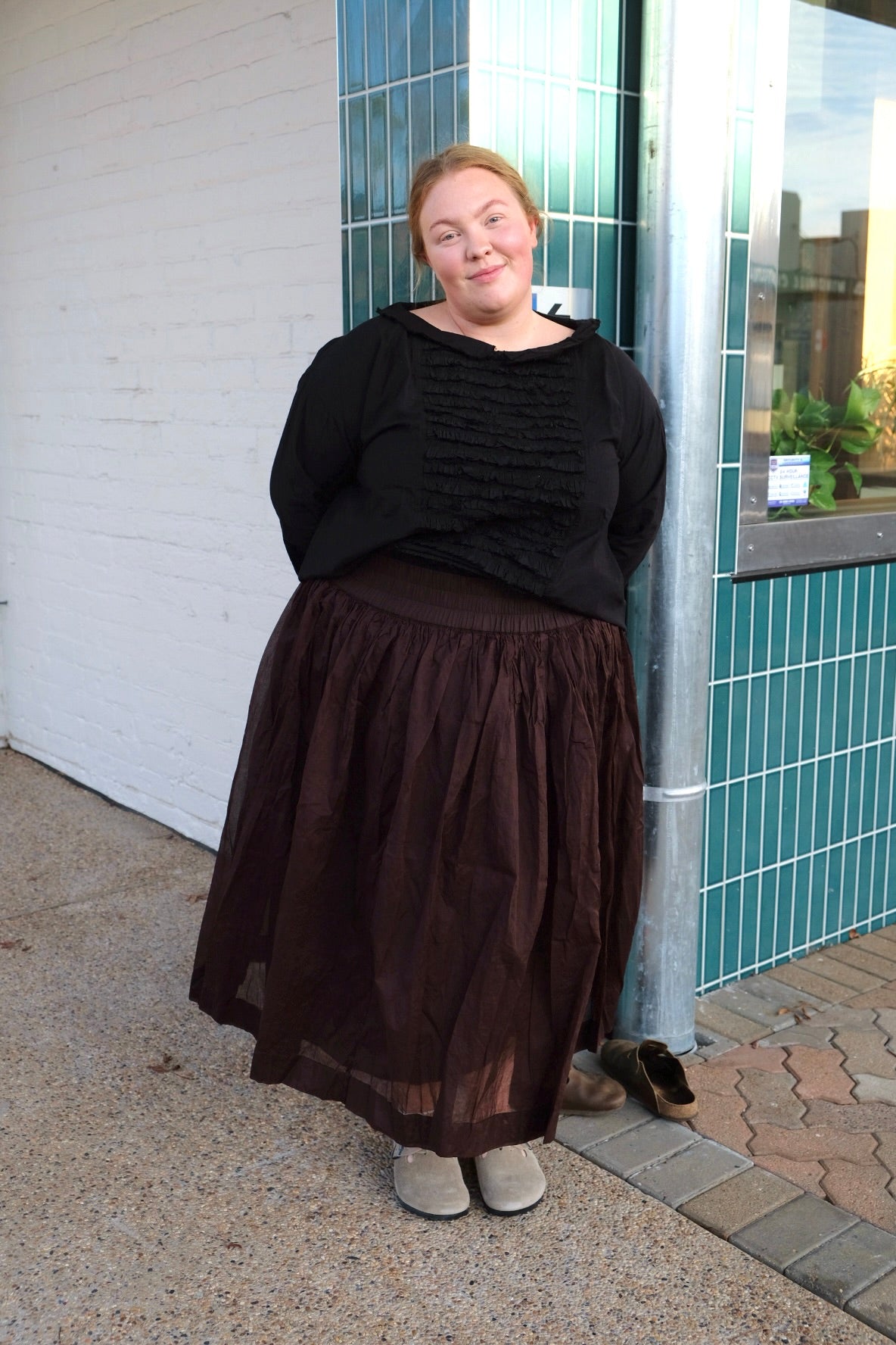 Nyx Tutu Skirt Long - Cotton Organdy Chocolate