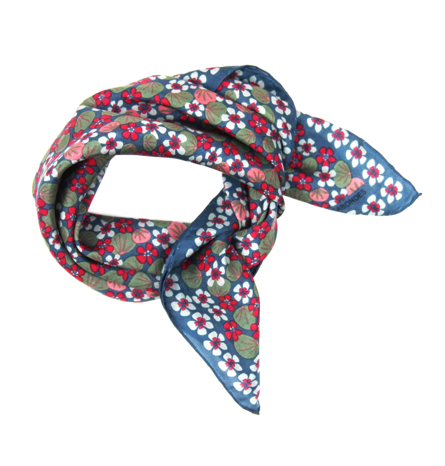 Silk scarf - Mini Capucine Gray
