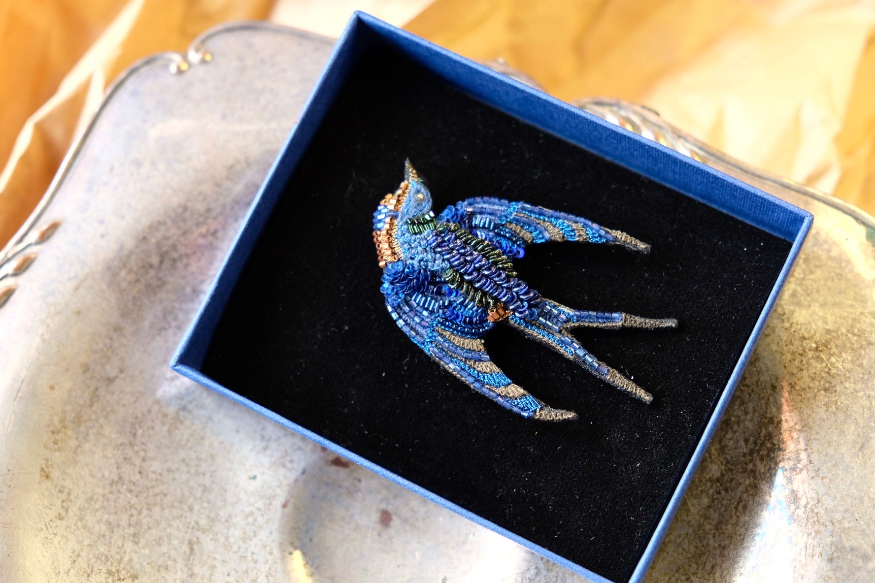 Singing Swallow Brooch