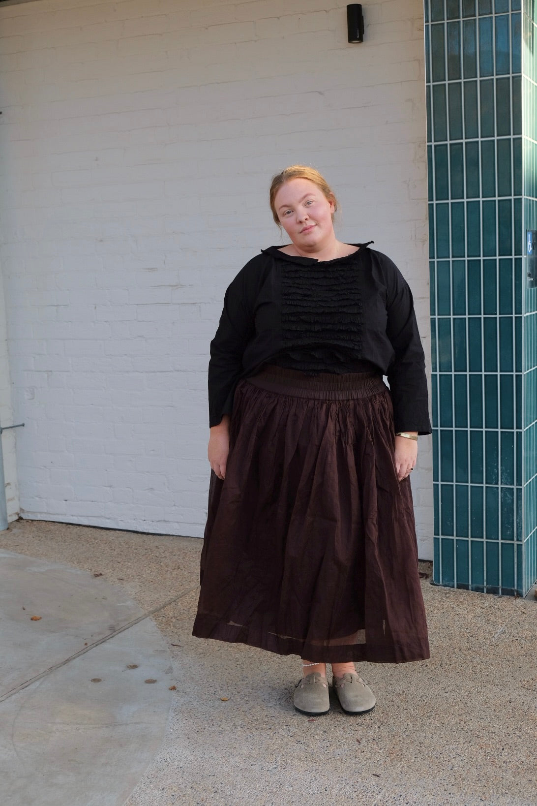 Nyx Tutu Skirt Long - Cotton Organdy Chocolate