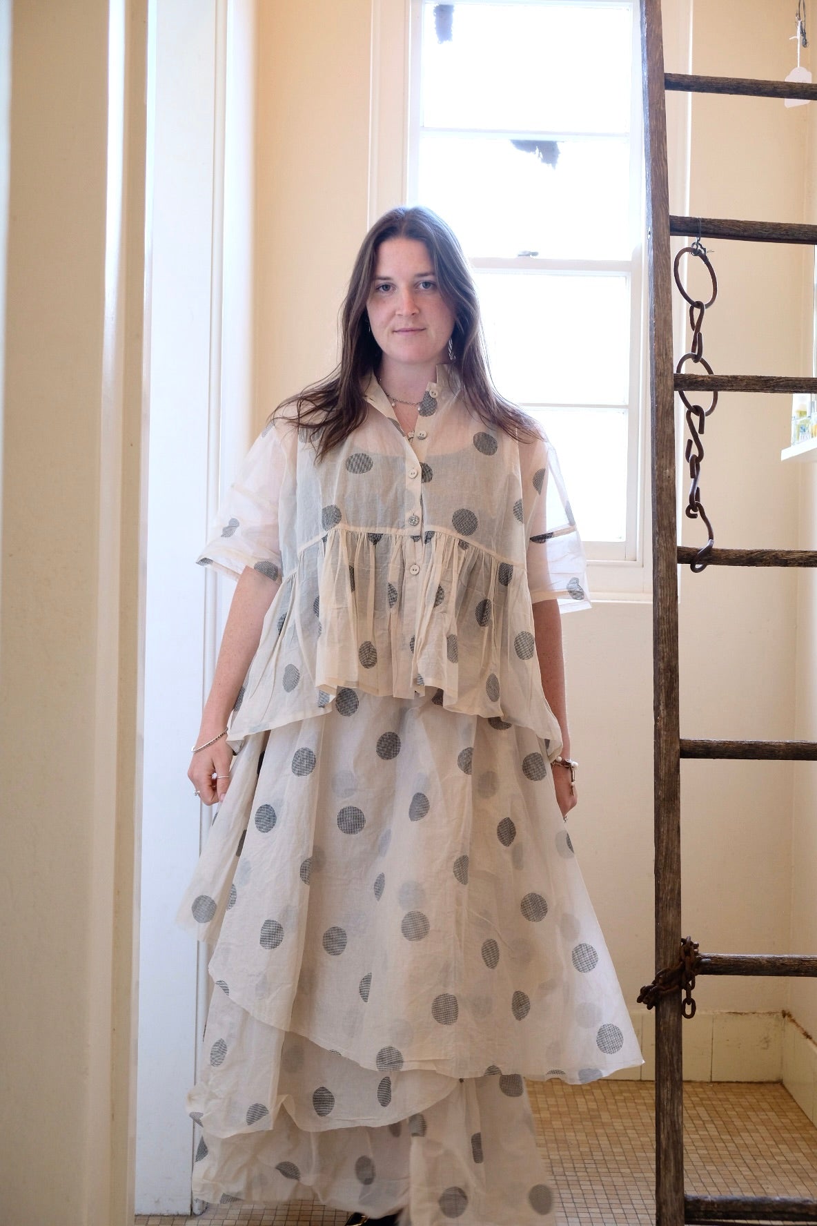 Dotto Layer Skirt - Cotton Organdy Natural