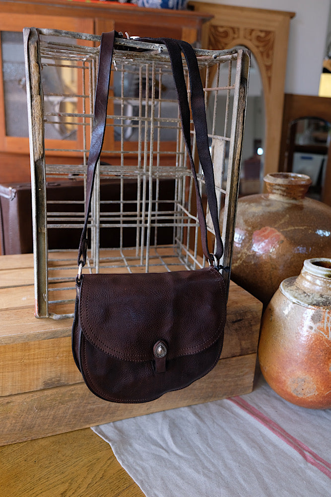 Gemini Crossbody bag - dark brown