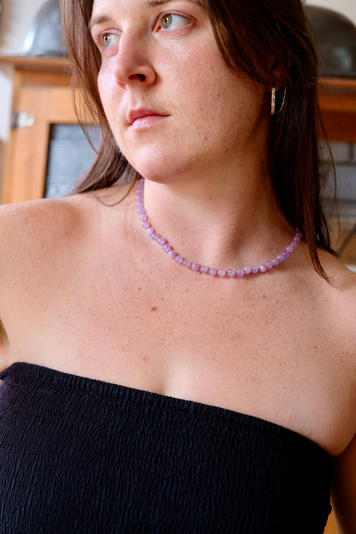 Garden necklace - amethyst