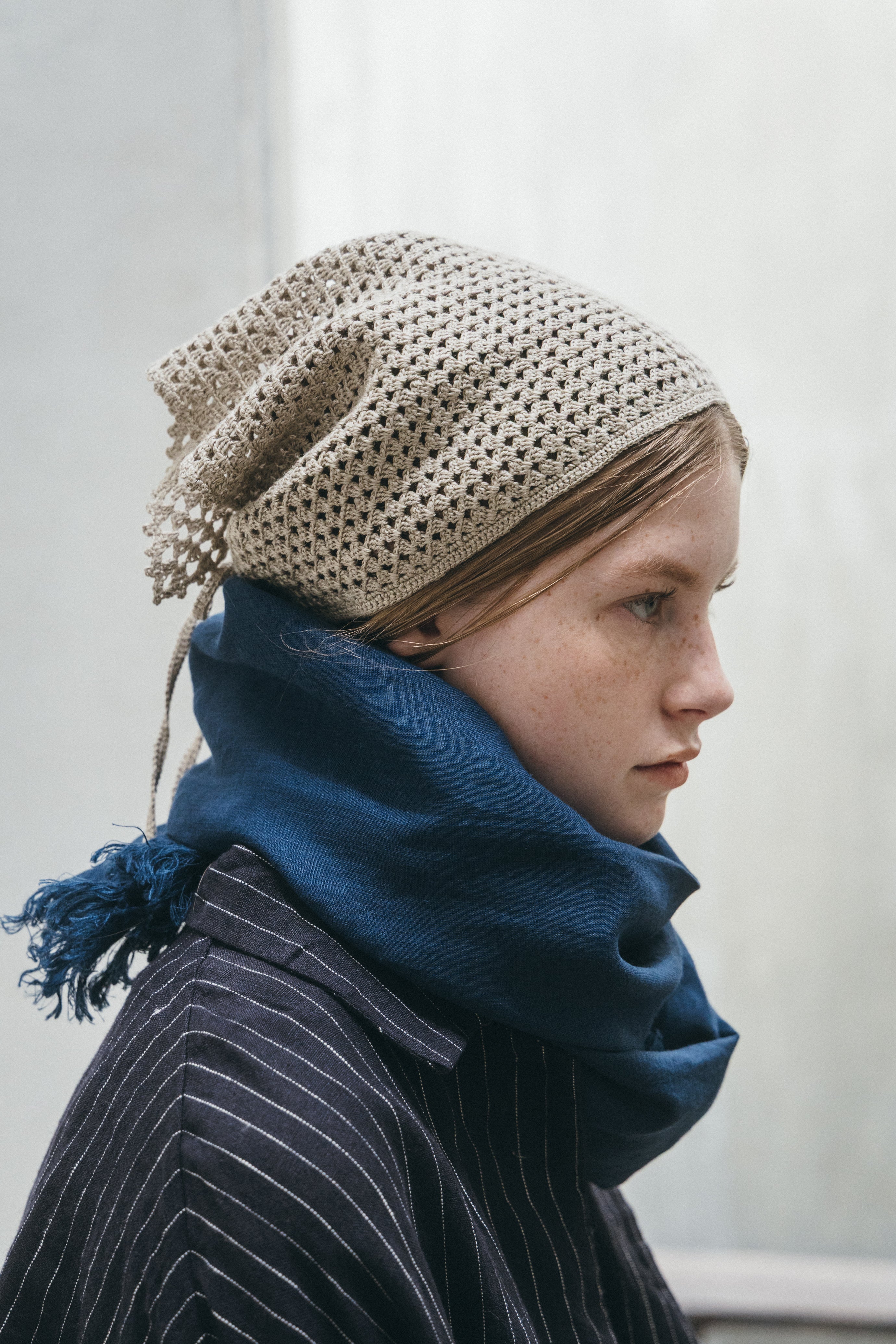 roserie scarf: blue nuit