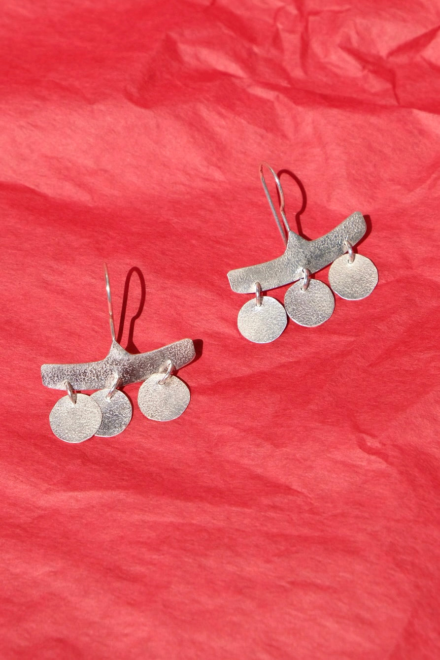 Charm earrings silver