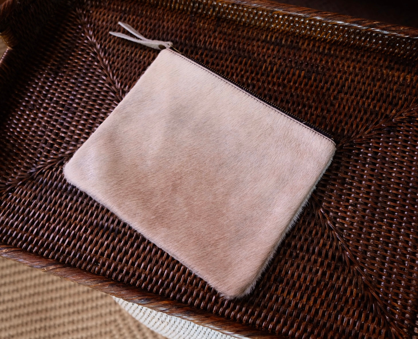 Pre-loved Hide Road Silver Clutch