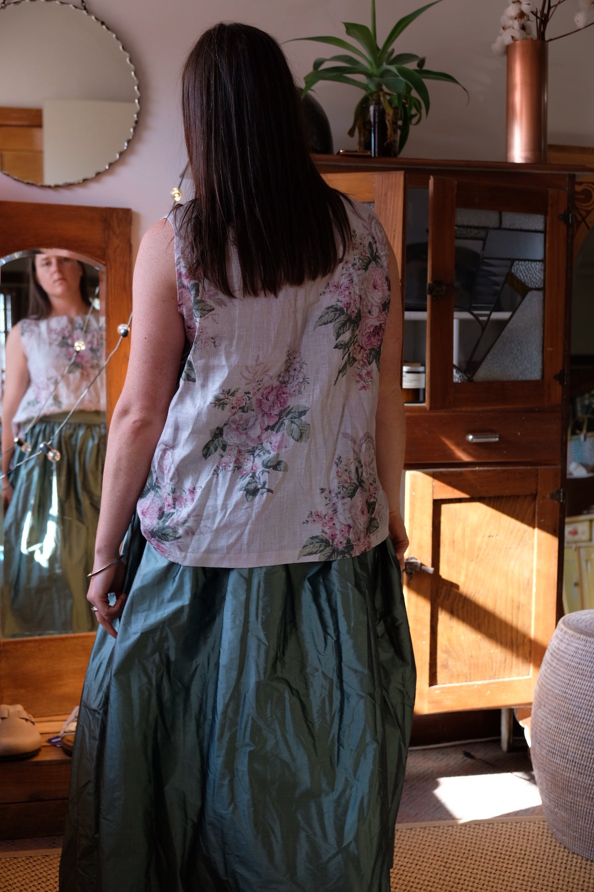 Tallulah Silk Skirt - Abyss