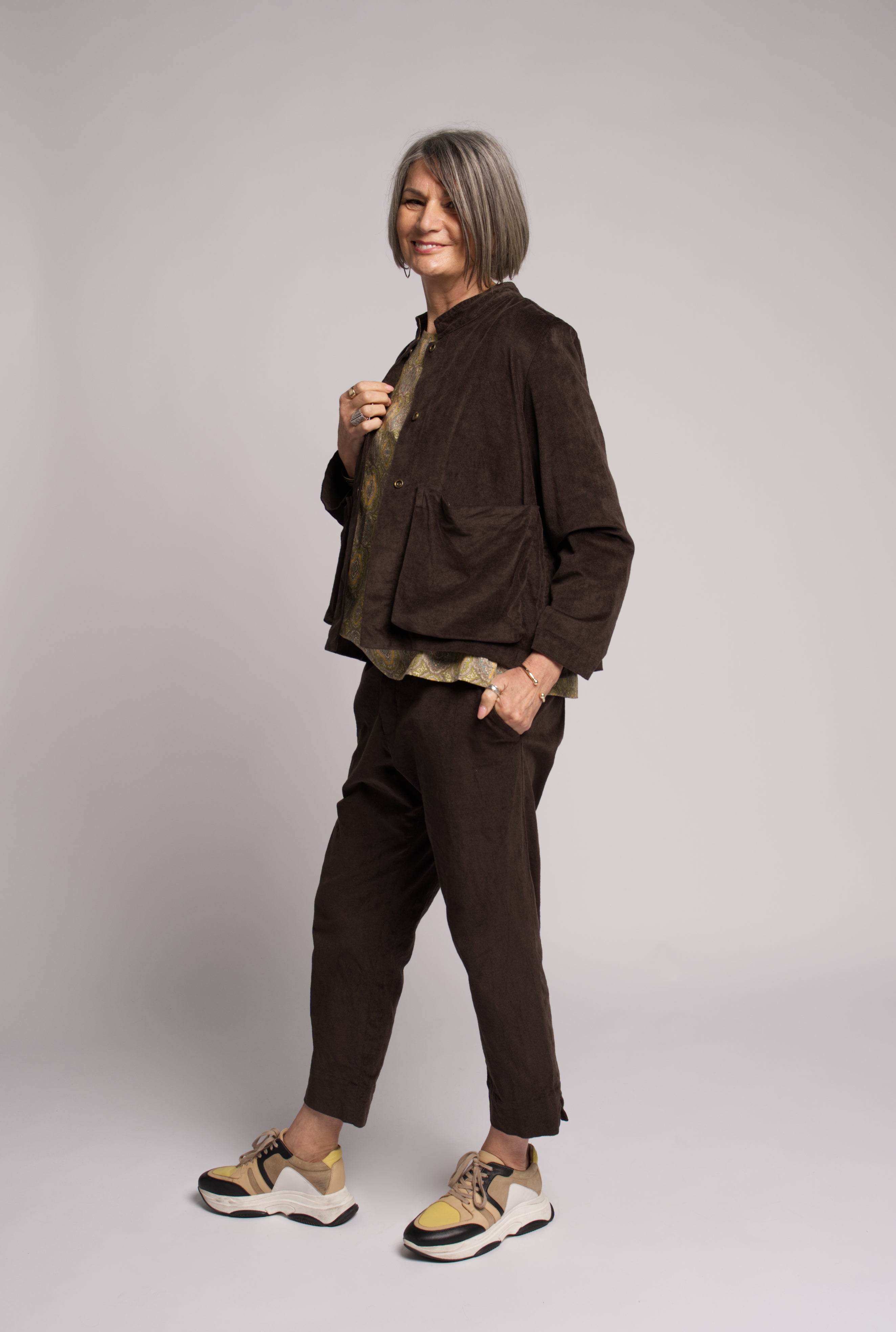 Norah Cord Pant - Chocolate