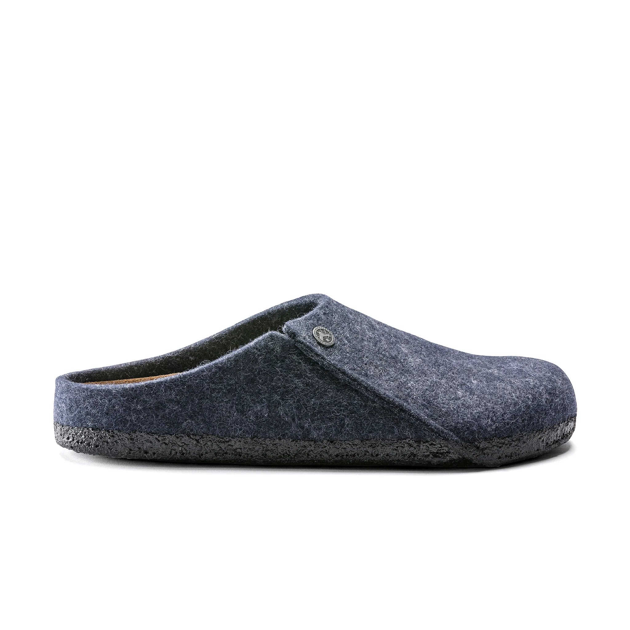 Zermatt Dark Blue Wool Felt Slippers