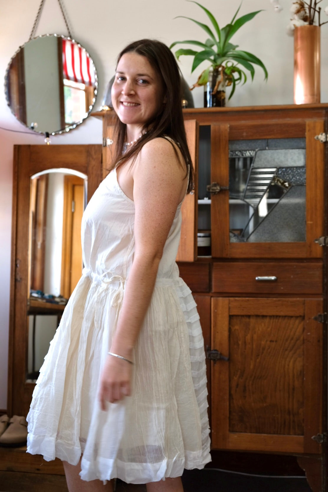 Adelina Slip Cotton & Silk - warm white