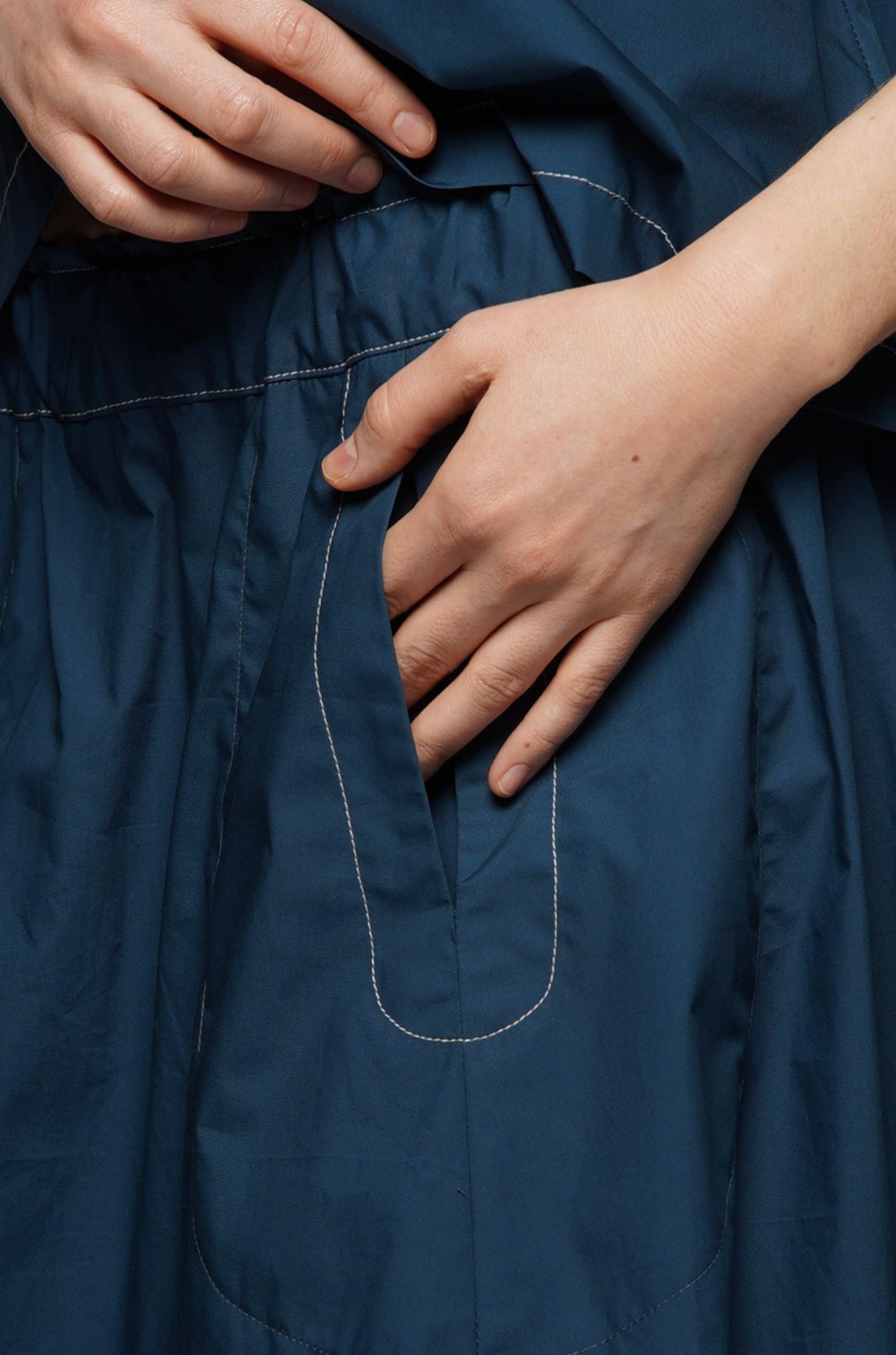 Kaari cotton Skirt - Petrol