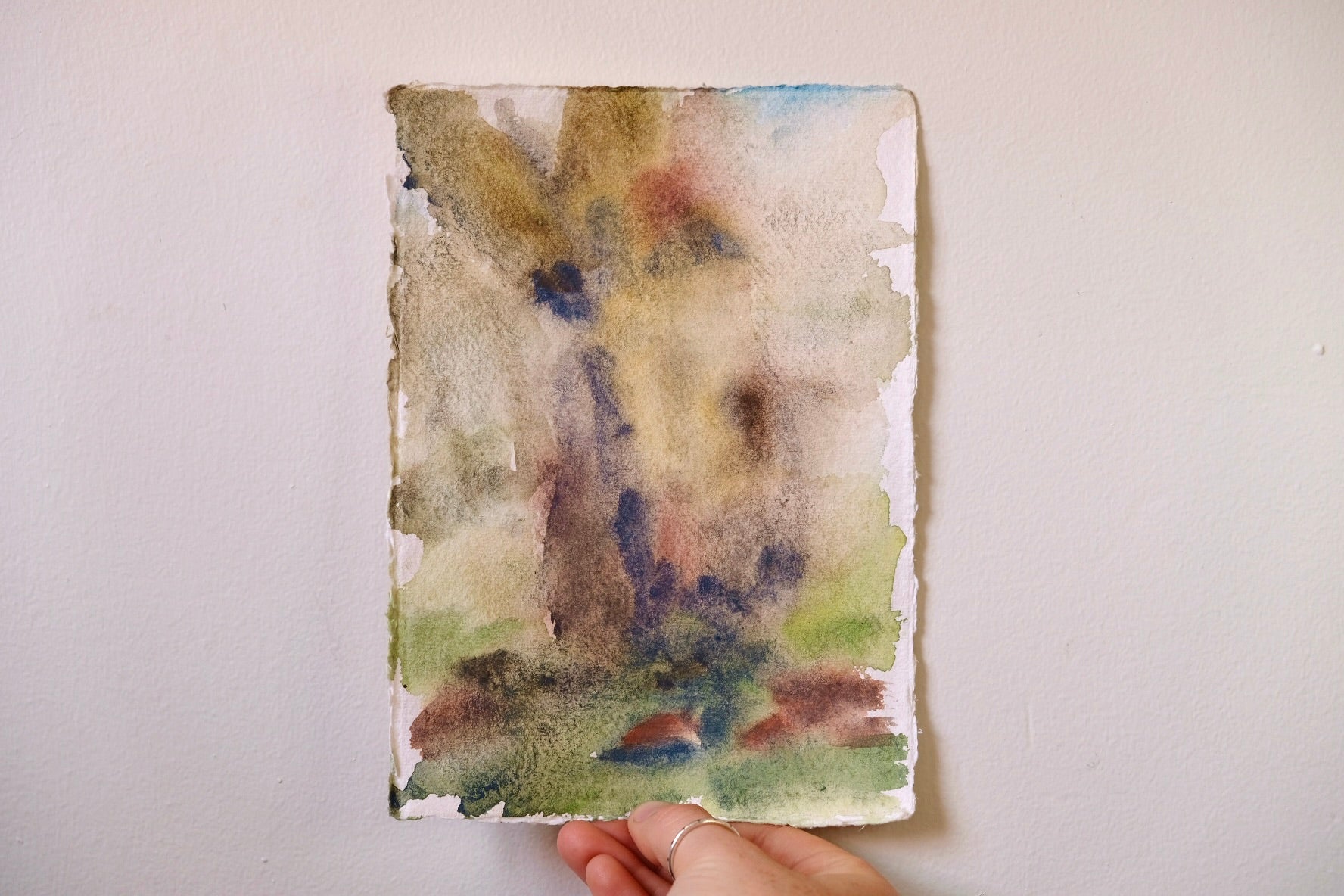 Watercolour Landscape - "Shedding Gum Bark" by Clementine Belle McIntosh