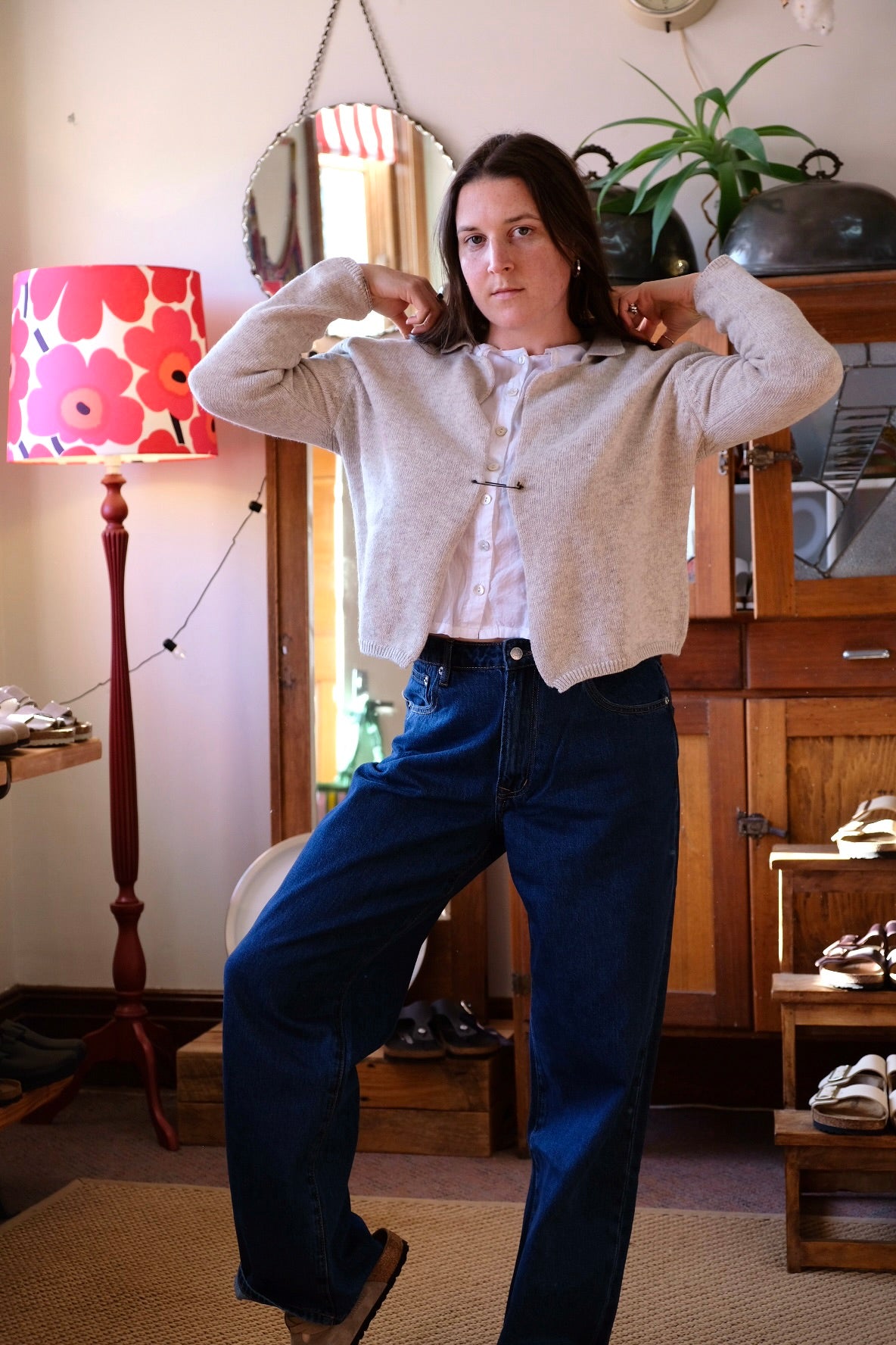 Binx Cardigan - Wool Oatmeal