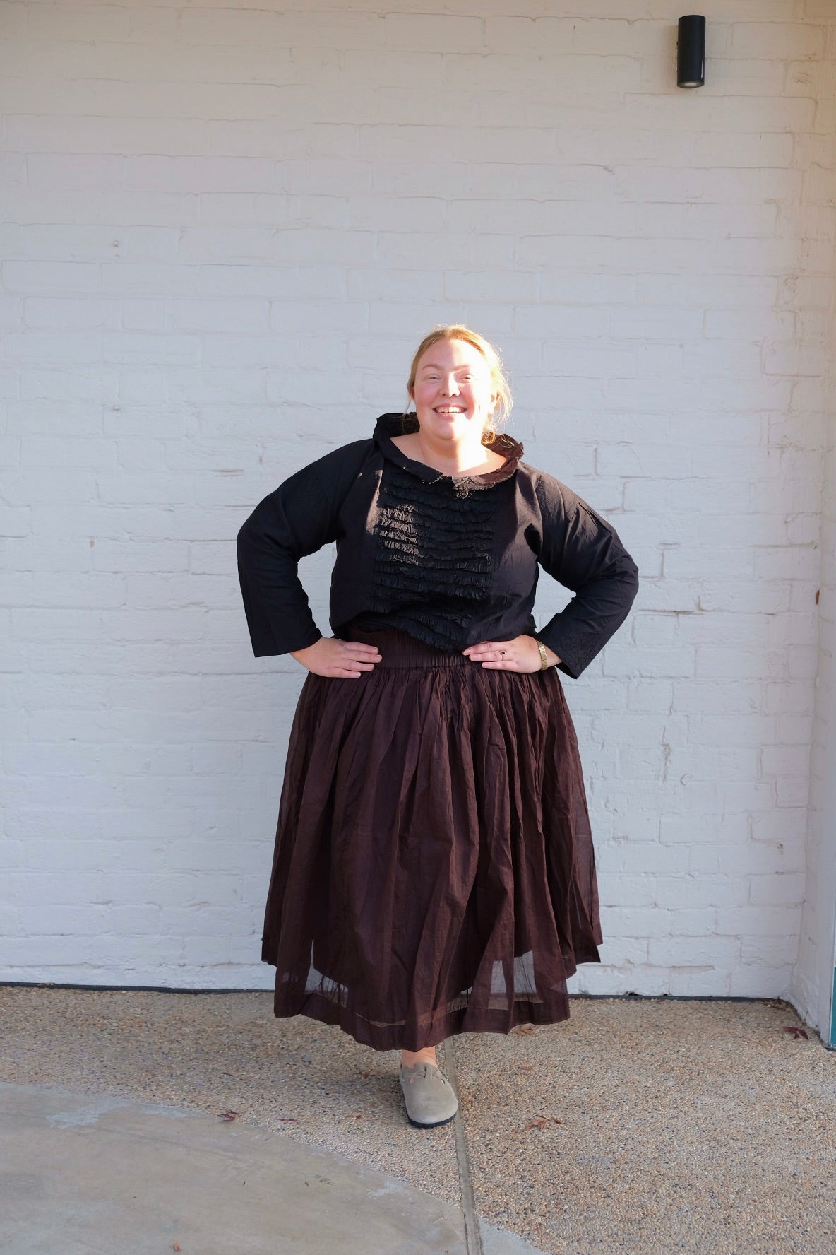 Nyx Tutu Skirt Long - Cotton Organdy Chocolate
