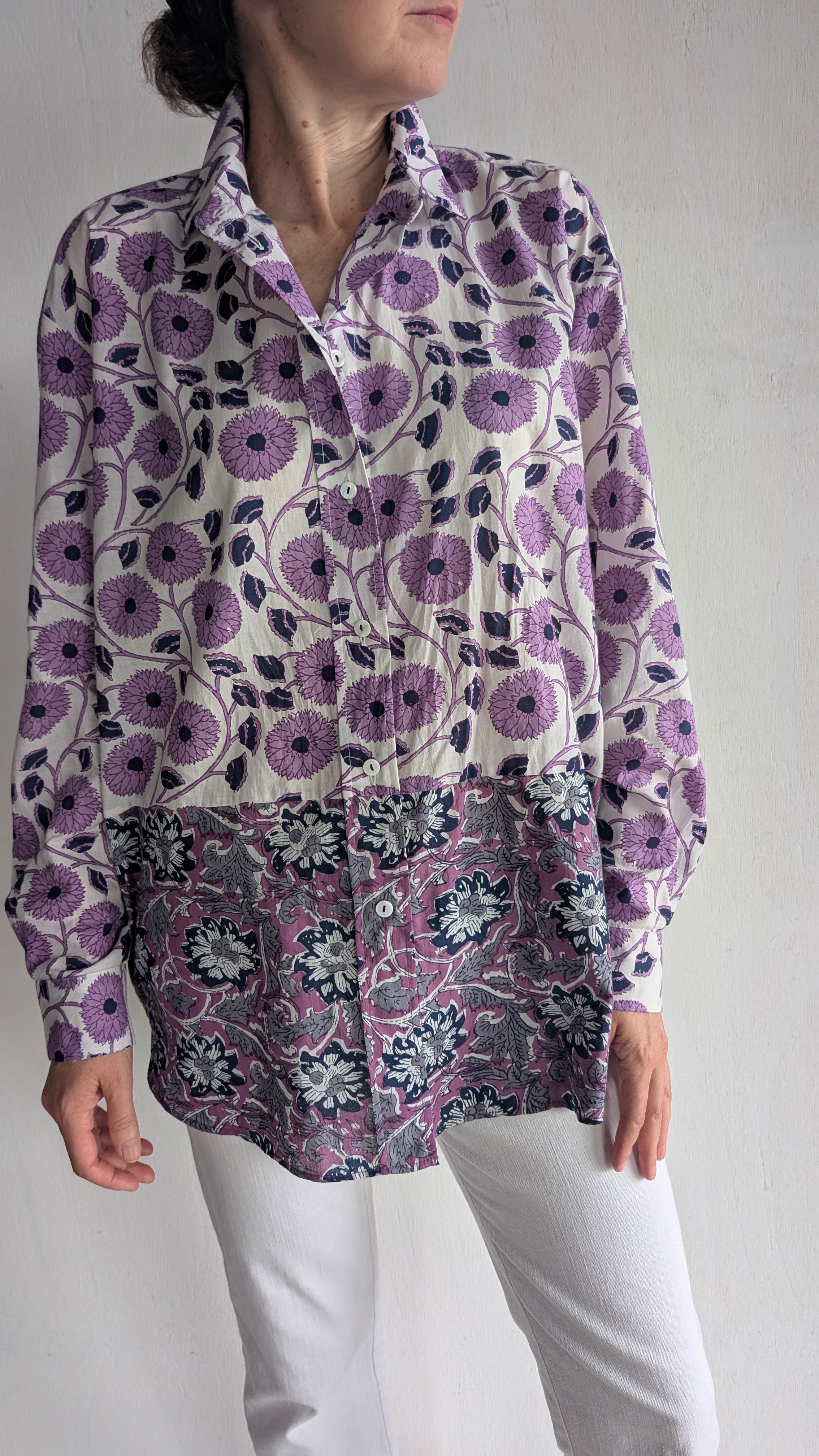 Zahra Cotton Floral Shirt