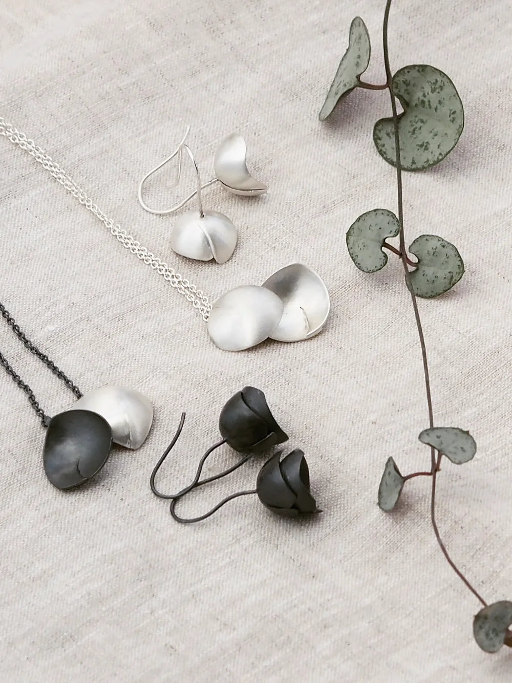 String of hearts on chain